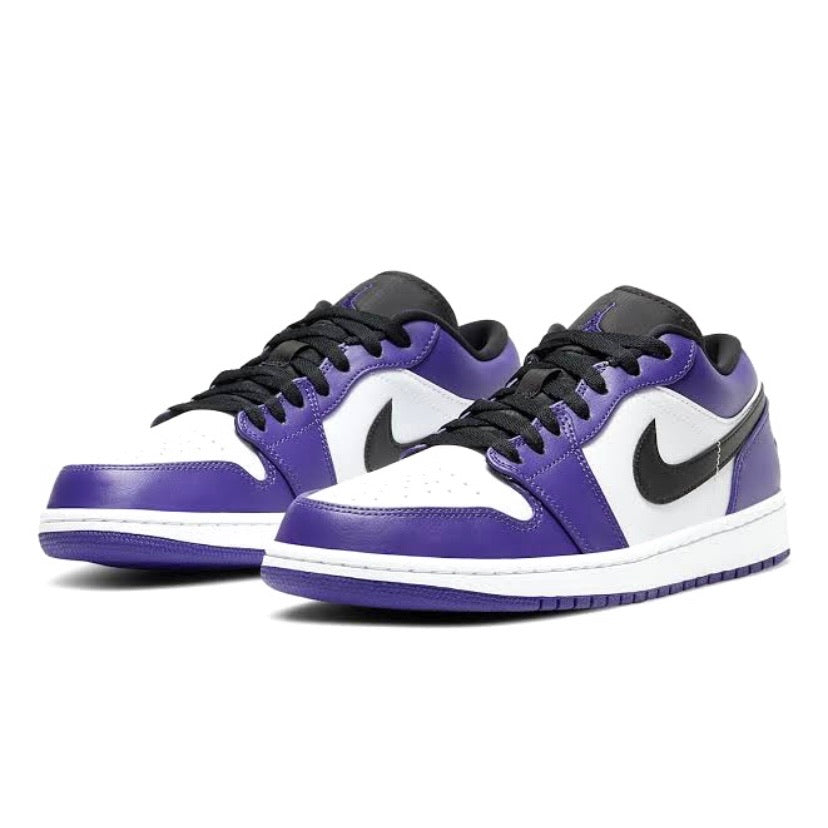 Air Jordan 1 Low Sneakers - Court Purple & White Basketball Shoes for Men & Women | Perfect for Streetwear, Casual Outfits & Court Performance