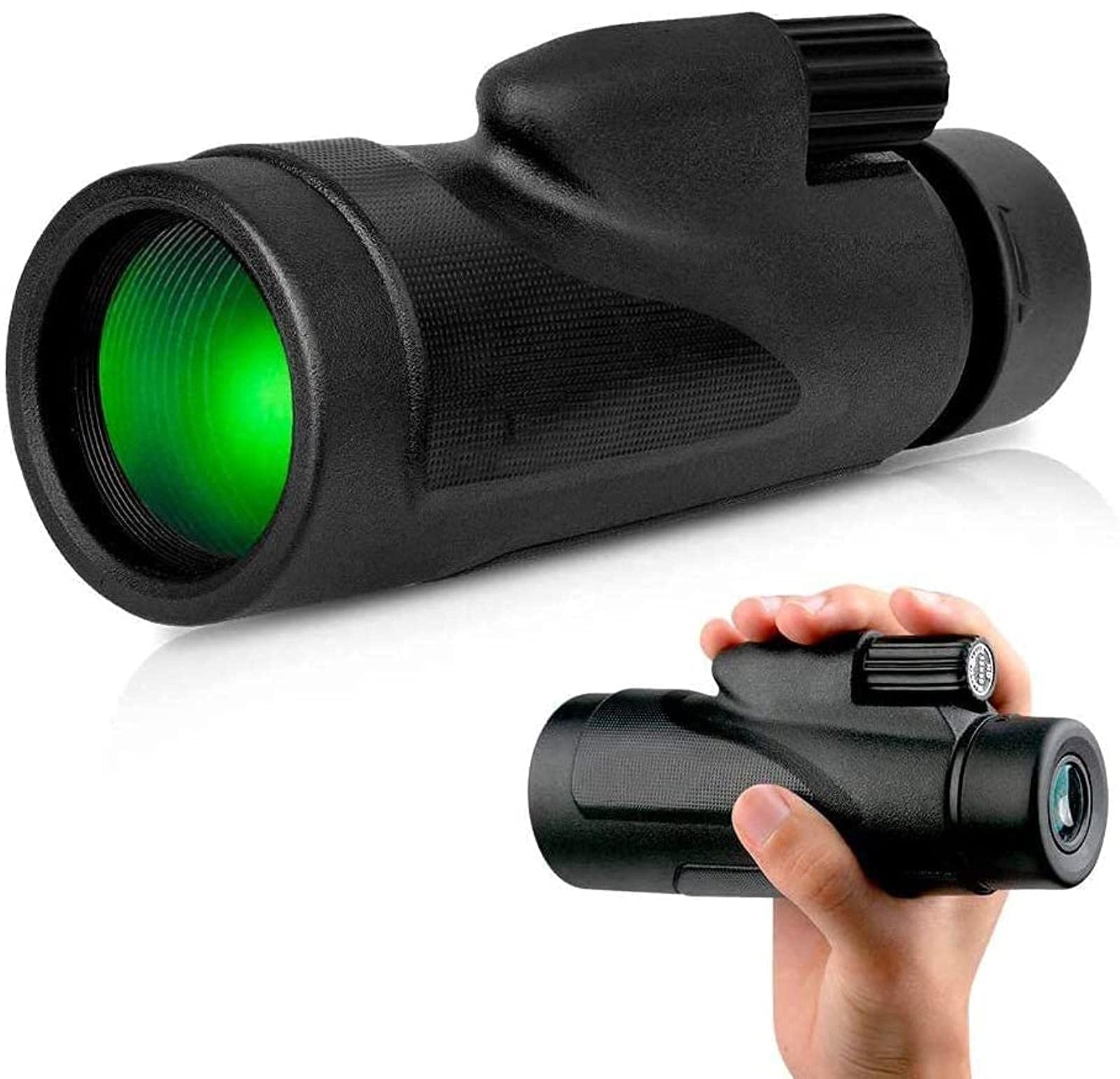 High Power Monocular Telescope for Adults & Kids - 12x50 HD Zoom Monocular for Bird Watching, Camping, Travel | Portable & Lightweight for Outdoor Adventures