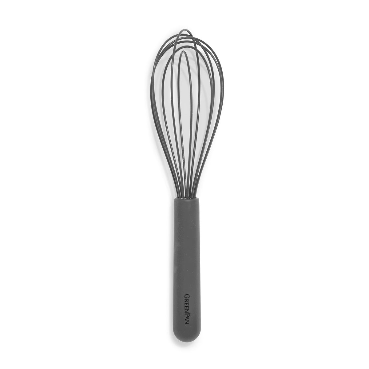 Premium Platinum Silicone Whisk - Heat Resistant & Non-Slip Grip - Perfect for Baking, Cooking & Mixing - Ideal for Kitchen, Restaurant & Home Use (Gray)