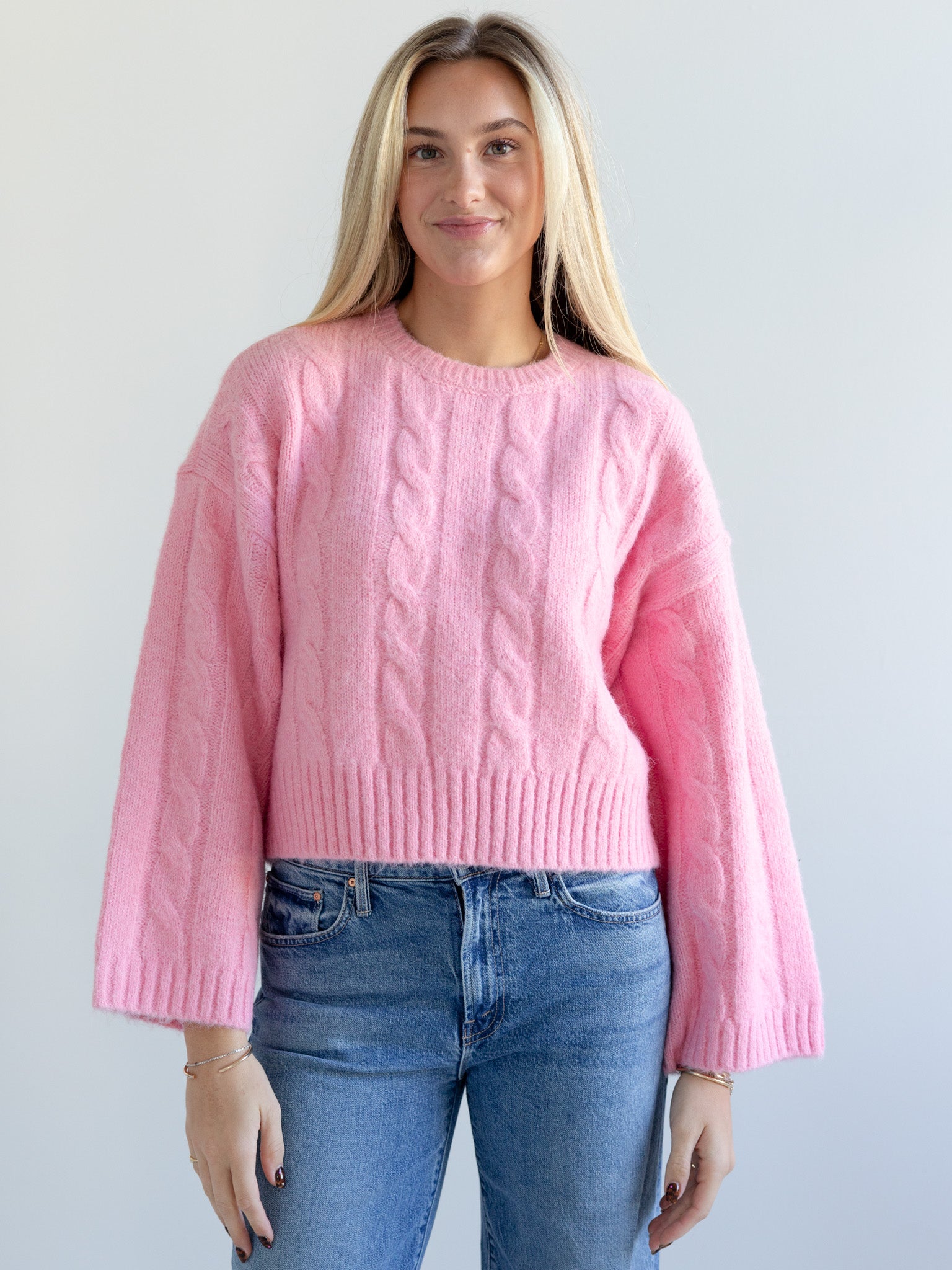 Millie Cable Knit Sweater for Women - Cozy Winter Pullover with Classic Cable Design | Perfect for Casual Outfits, Office Wear & Holiday Gatherings
