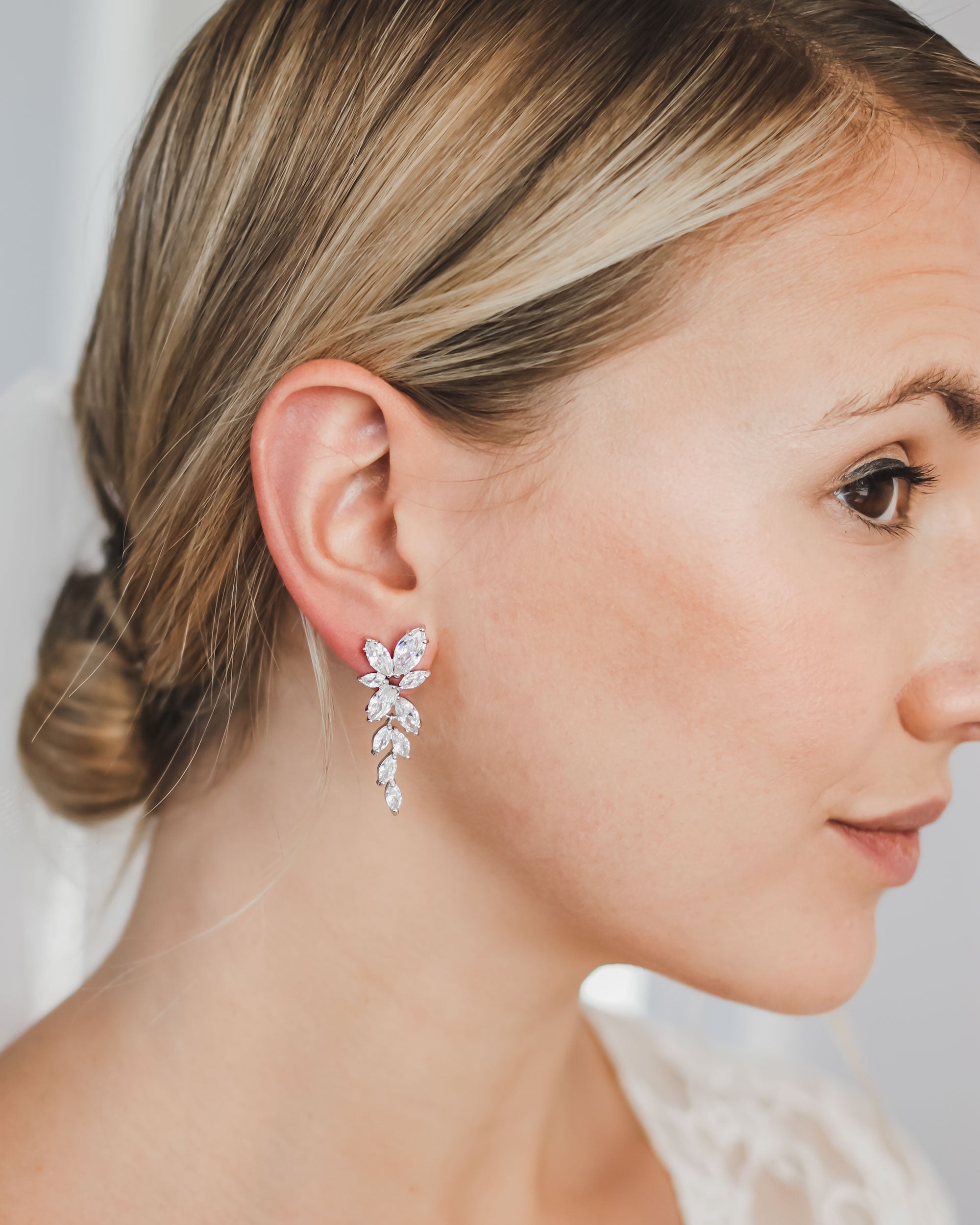Nicole CZ Stud Earrings for Women - Sparkling Cubic Zirconia Jewelry for Everyday Wear & Special Occasions