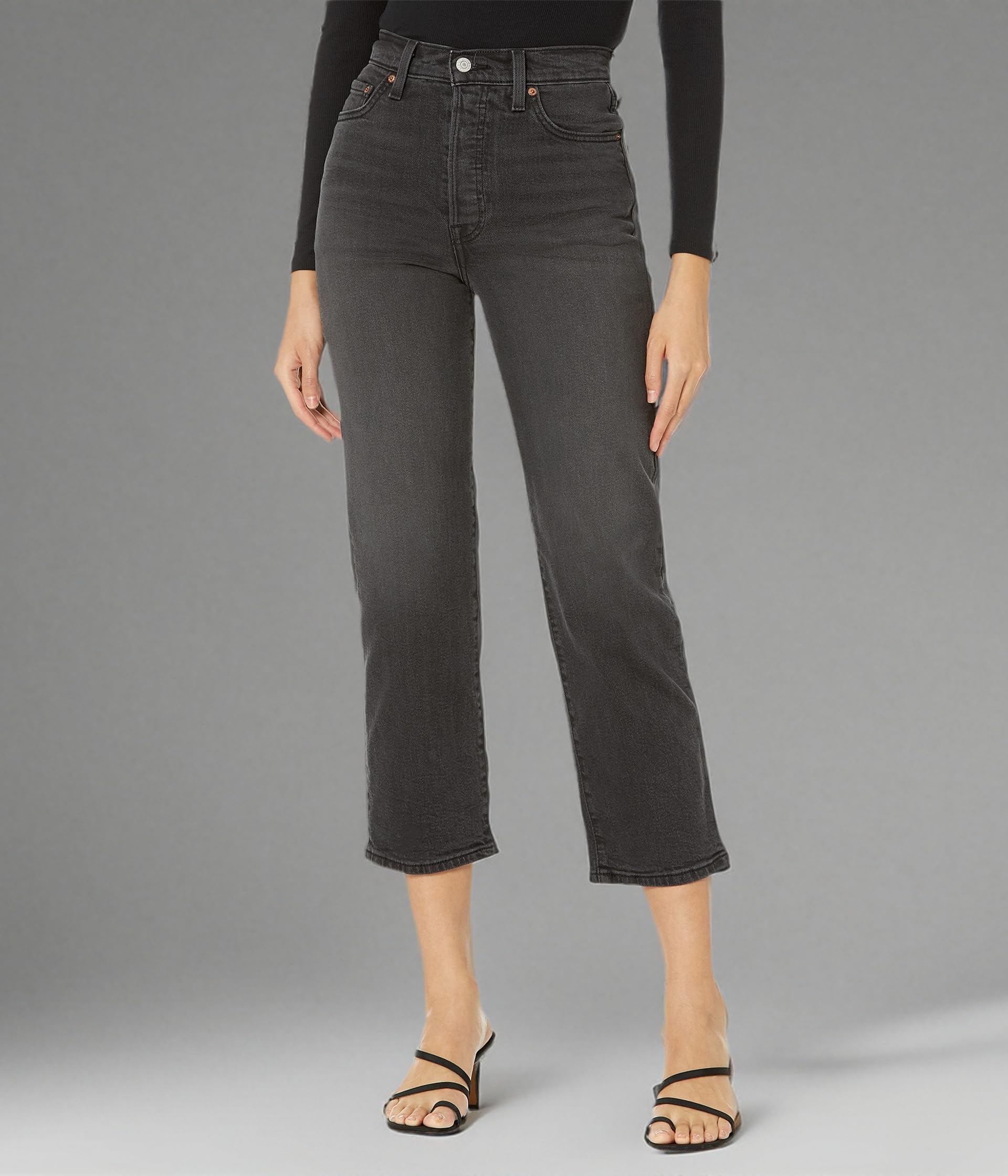 Levi's Women's Ribcage Straight Ankle Jeans - High Waist Slim Fit Denim Pants for Casual & Work Outfits | Perfect for Everyday Wear, Office & Date Nights