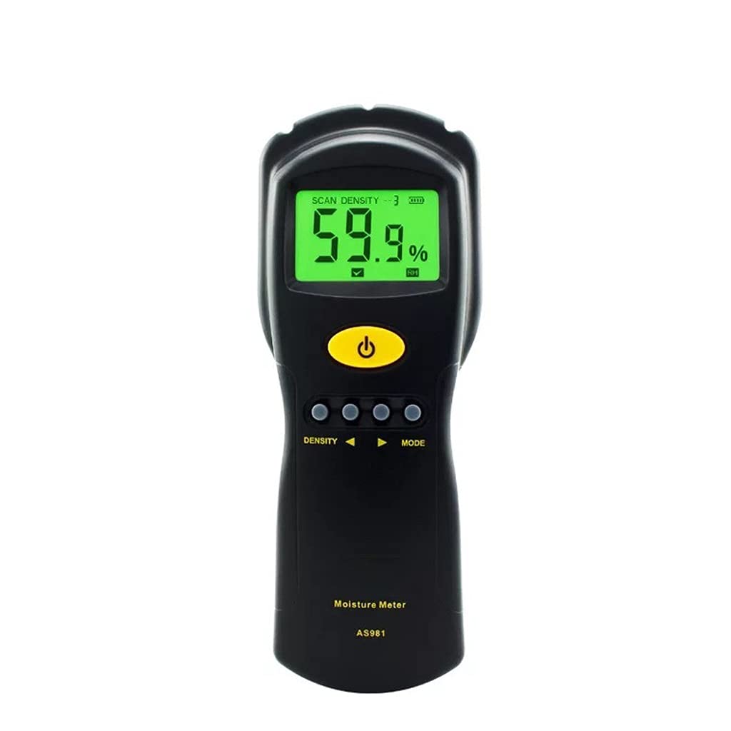 WDBBY AS981 Digital Wood Moisture Meter - Non-Contact Hygrometer for Accurate Humidity Testing - Perfect for Lumber, Firewood, and DIY Woodworking Projects