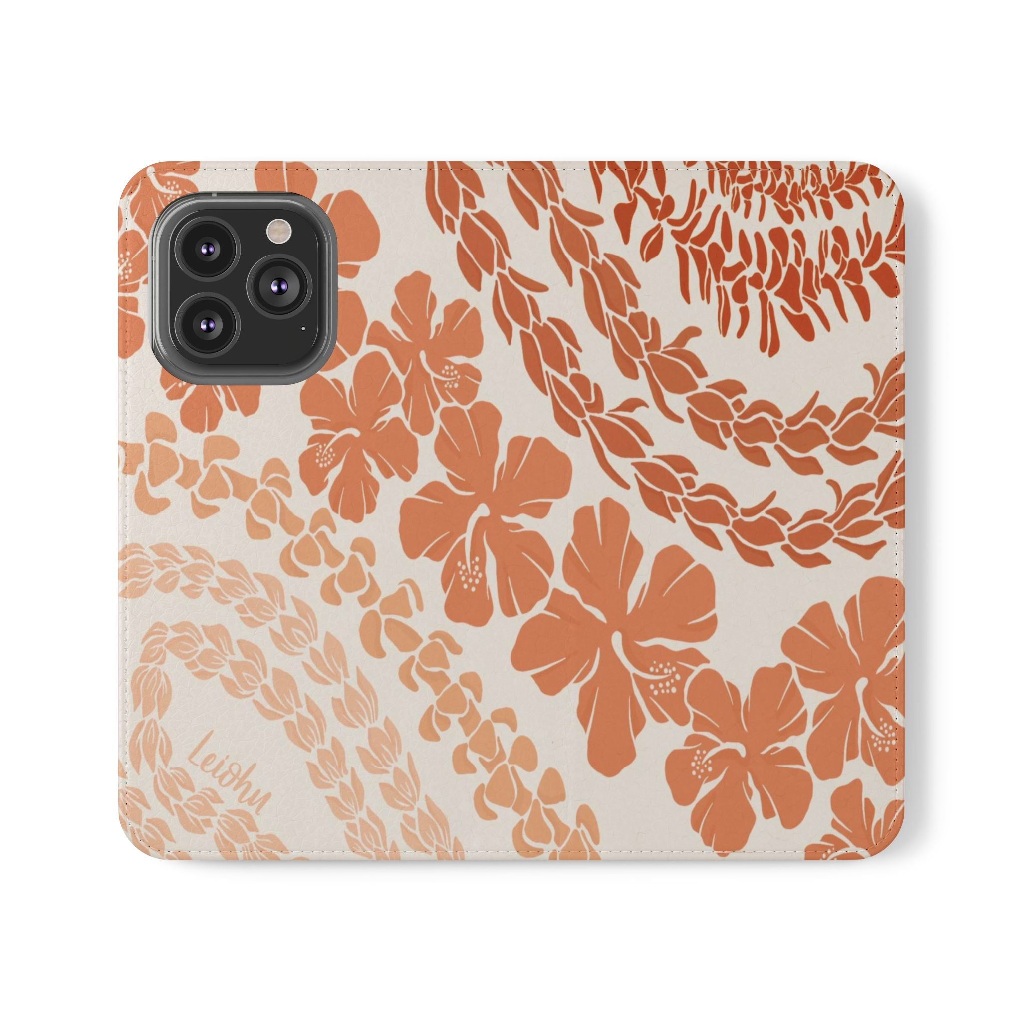 Groovy Lei Warm Folio Case for iPad - Soft PU Leather Protective Cover with Hand Strap | Perfect for Work, Travel & Everyday Use