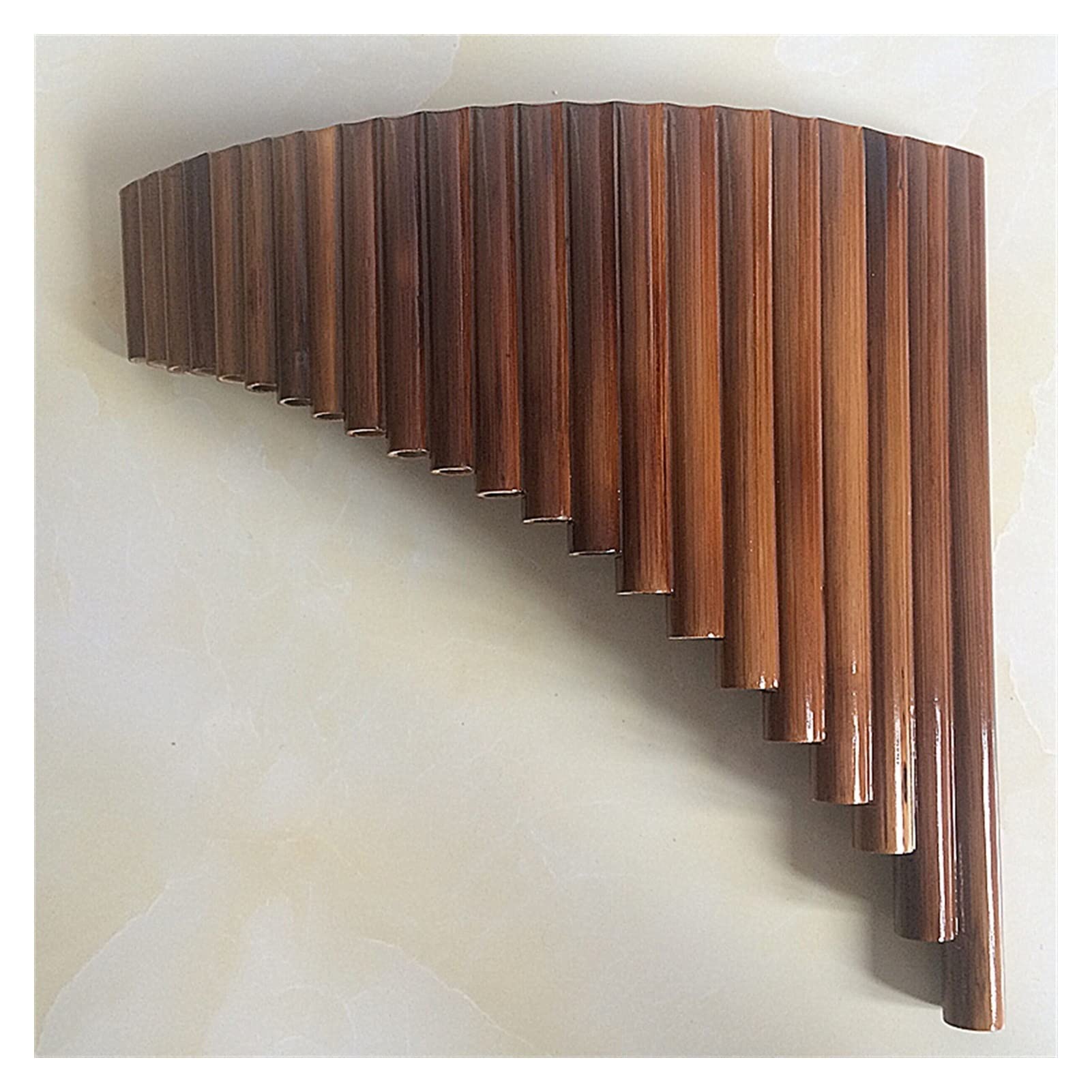 Professional 22-Pipe Bamboo Pan Flute - Handmade Panpipe in G Key, Perfect for Music Performances, Meditation & Relaxation