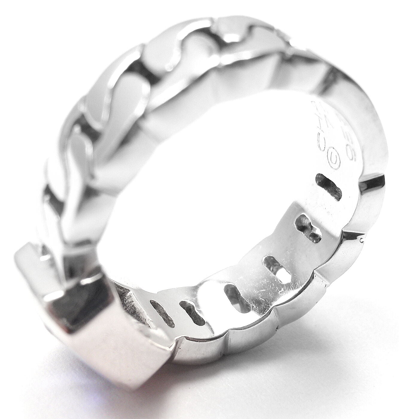 Authentic Chanel 18K White Gold Tanzanite Band Ring for Women - Luxury Tanzanite Jewelry Gift for Anniversary, Engagement & Special Occasions