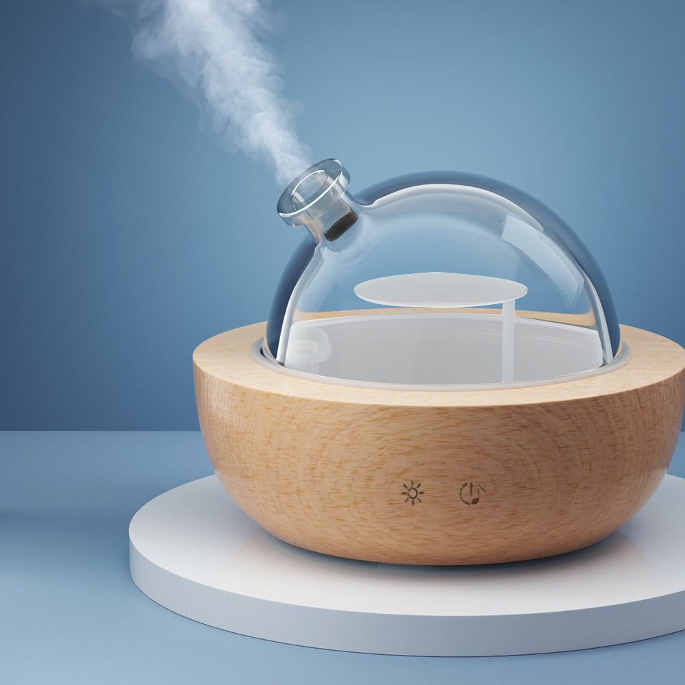 Devanti Aroma Diffuser - Essential Oil Diffuser with LED Lights, Ultrasonic Humidifier & Air Purifier for Home, Office, Yoga & Spa Relaxation