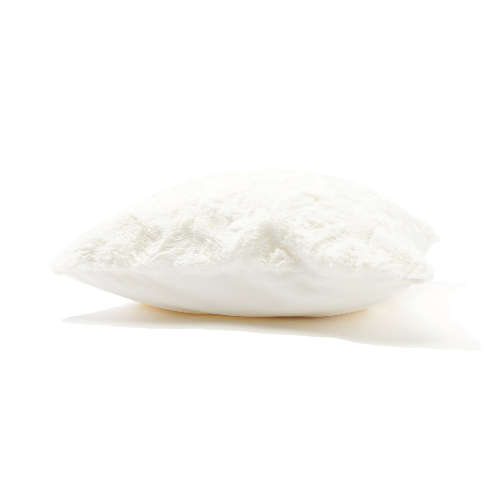 Premium 450x450 White Faux Fur Cushion Cover - Soft & Luxurious Throw Pillow Case for Living Room Sofa, Bedroom Decor, and Cozy Home Styling