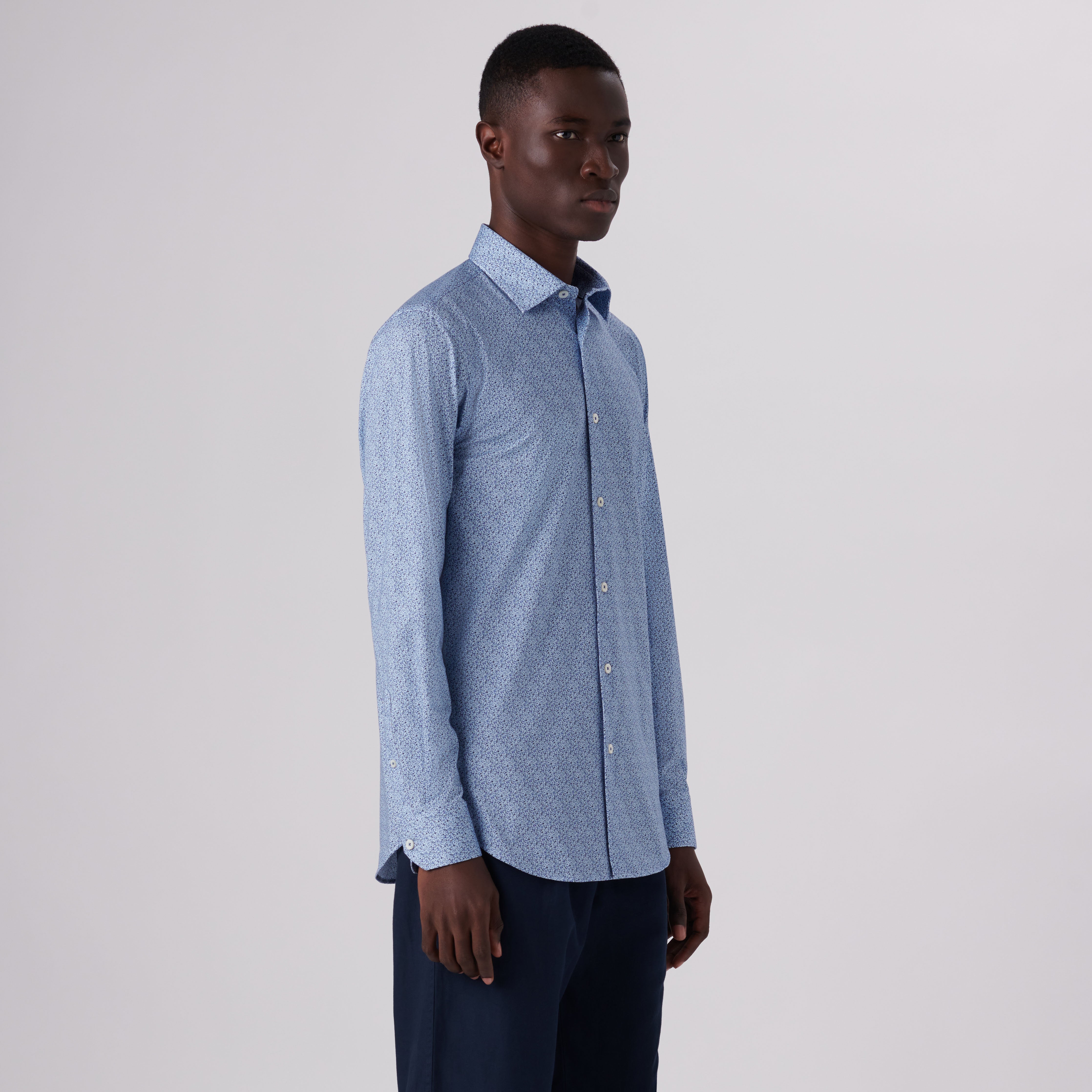 James Abstract Print Cotton Shirt for Men - Stylish Casual Button Down Shirt for Everyday Wear, Office & Date Night Outfits
