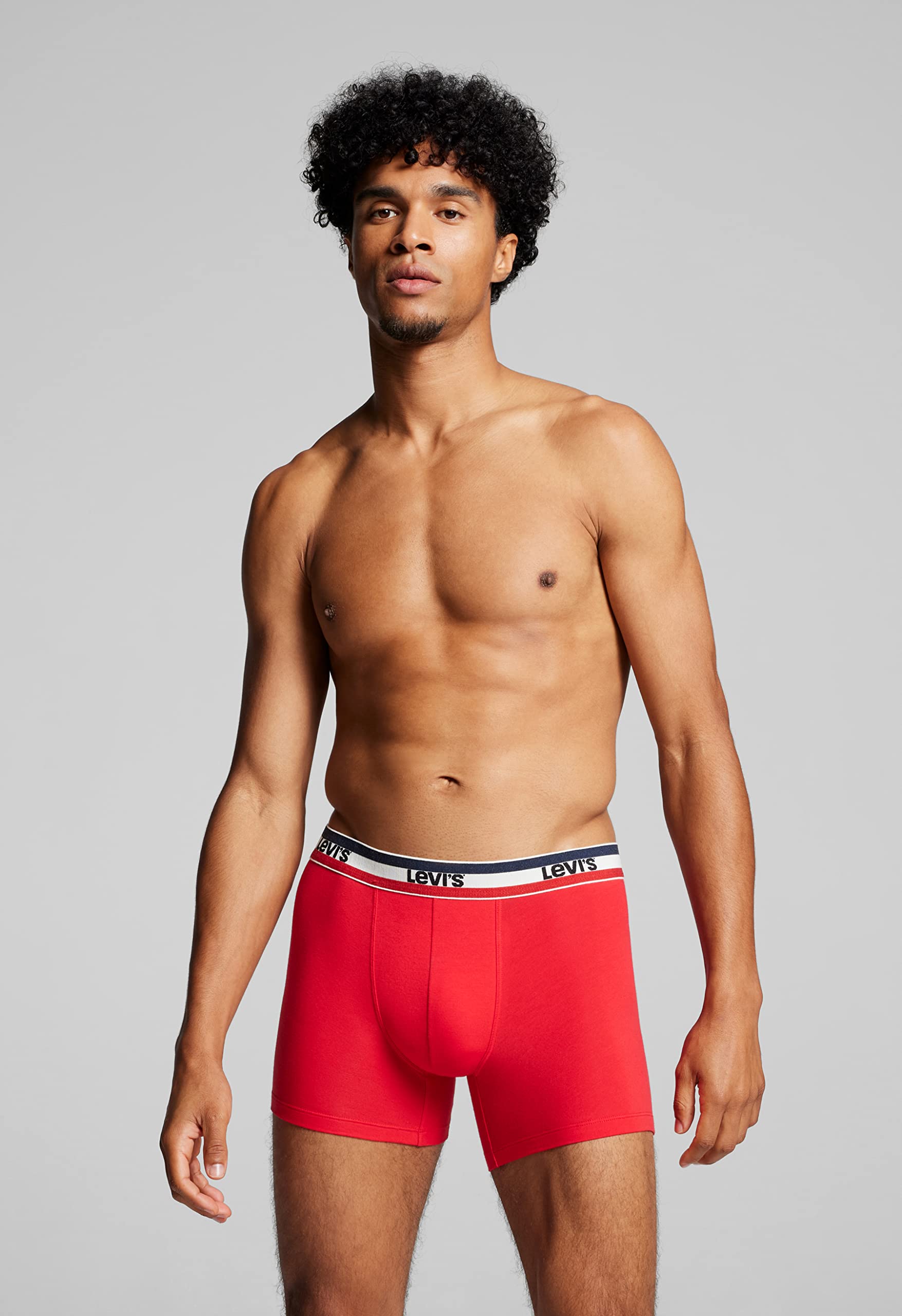 LEVI'S Men's Cotton Boxer Briefs 2-Pack - Soft, Breathable Underwear for Everyday Comfort & Active Lifestyle