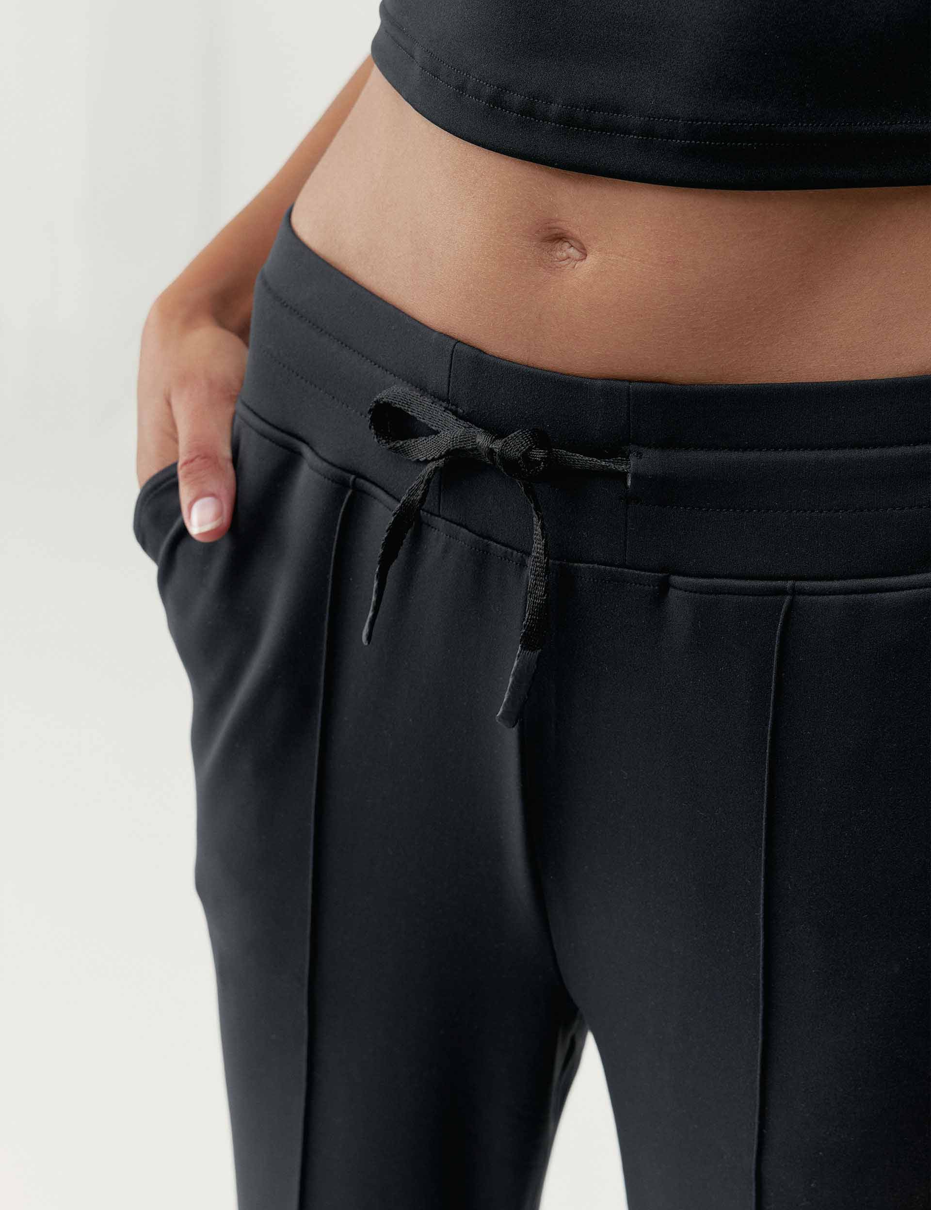 Leila Women's Black Pants - Stylish & Comfortable High Waist Trousers for Work, Office & Casual Wear