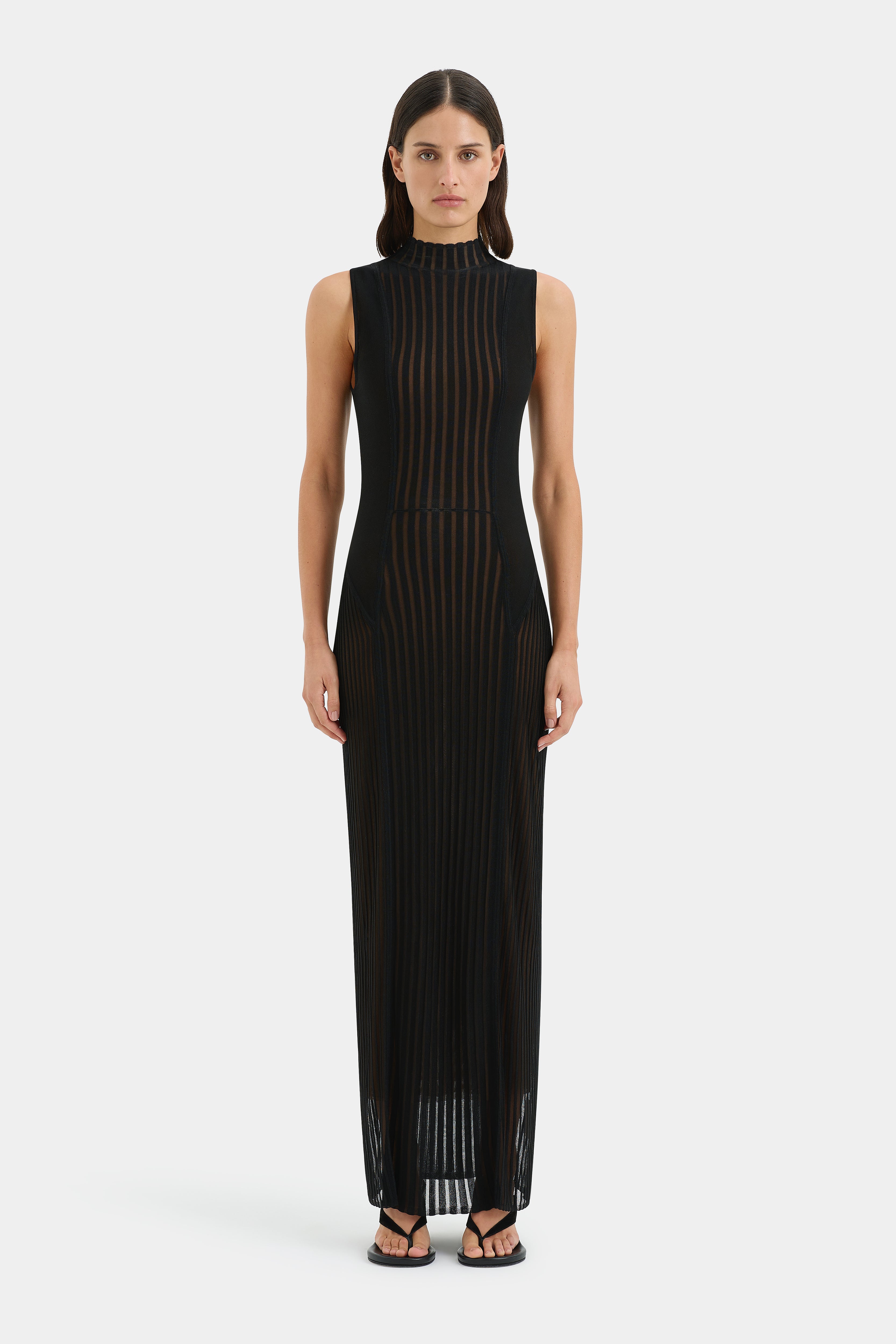 Azario Women's Elegant Column Dress - Slim Fit Midi Dress for Office, Party & Evening Wear | Perfect for Work, Cocktail Events & Special Occasions