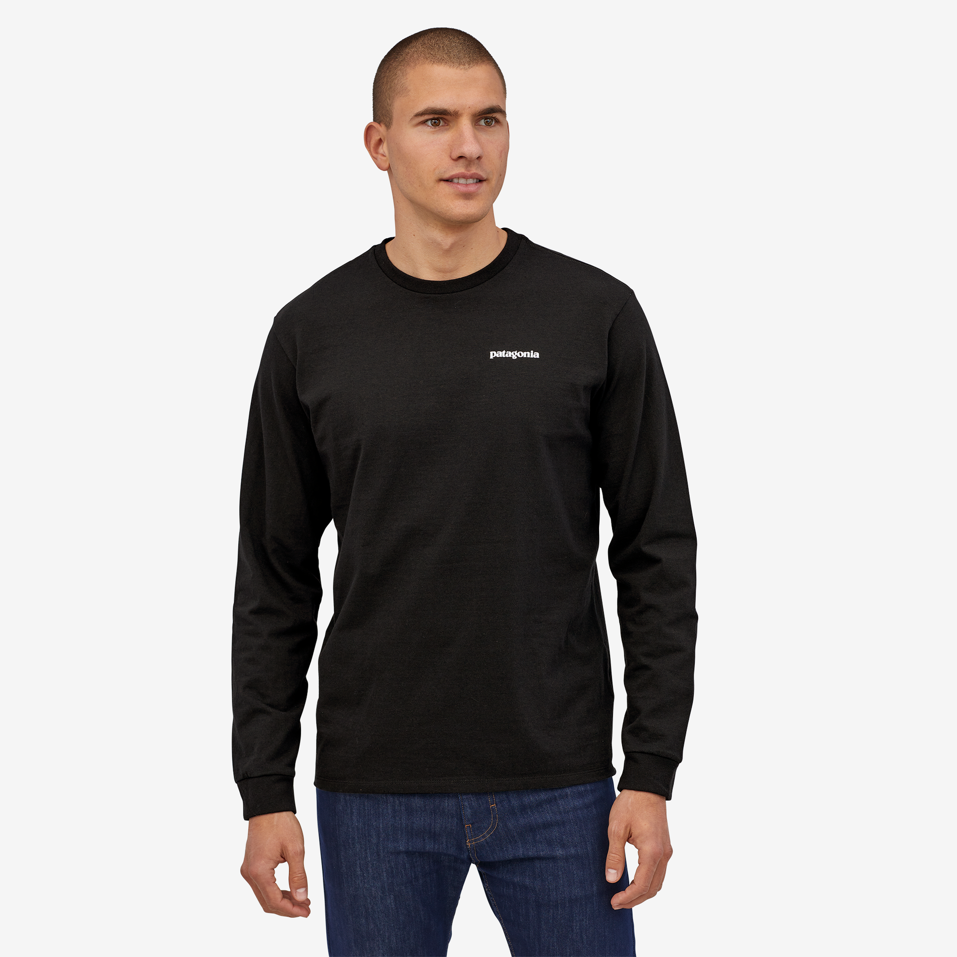 Men's Long Sleeve P6 Logo Responsibility Tee® - Comfortable Cotton Crewneck Shirt for Casual Wear & Everyday Outfits