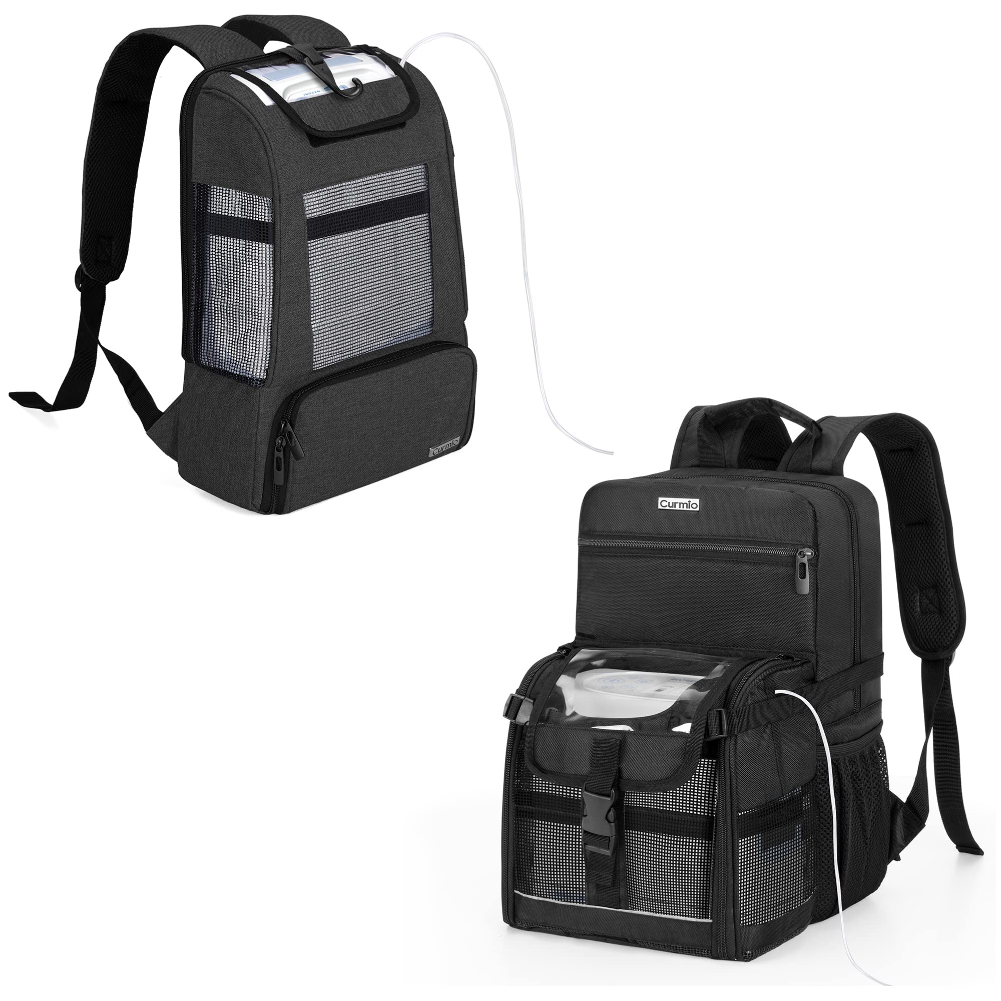Portable Oxygen Concentrator Backpack - Compatible with Inogen, OxyGo & Caire Units | Travel Medical Bag with Storage Compartment | Perfect for Air Travel, Hiking & Daily Use