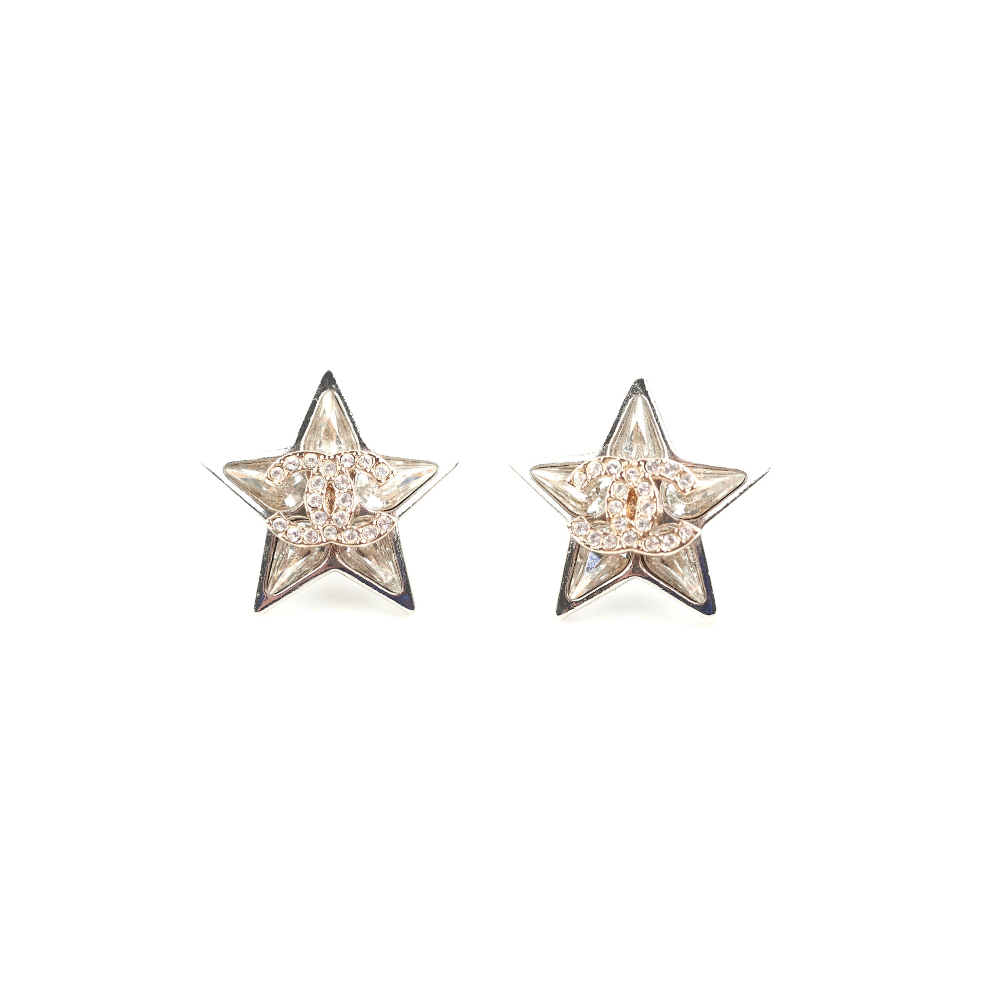Chanel Star CC Logo Stud Earrings - Fashion Costume Jewelry for Women | Perfect for Parties, Weddings & Everyday Elegance