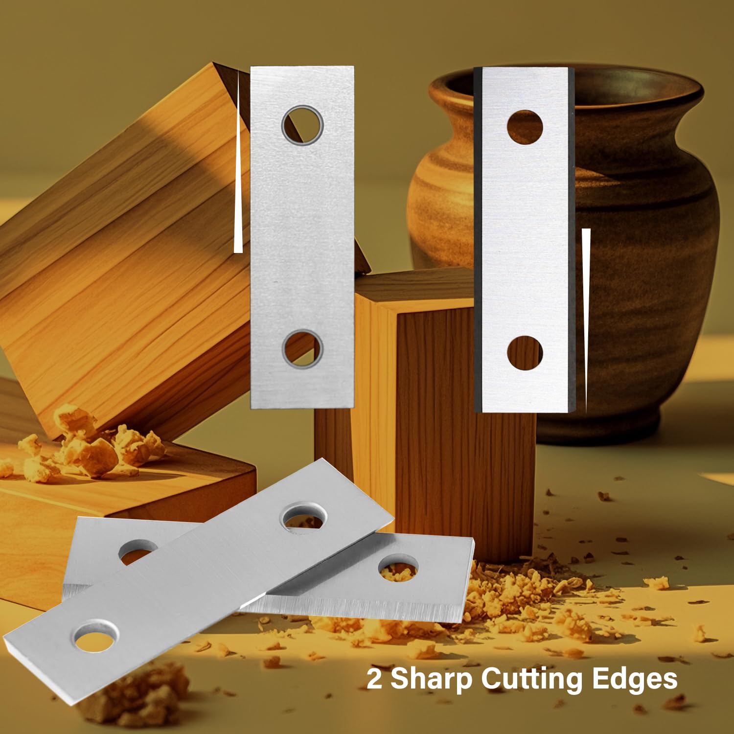 40mm Square Carbide Inserts Blades - 10pcs for Flush Trim Router Bits & Woodworking Spiral Planers - 40×12×1.5mm-35° Replaceable Cutting Knives - Perfect for Cabinet Making, Door Trimming, and Precision Woodworking Projects