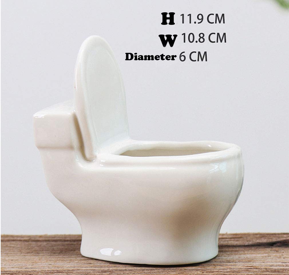 White Ceramic Planter Pot - 4.6
