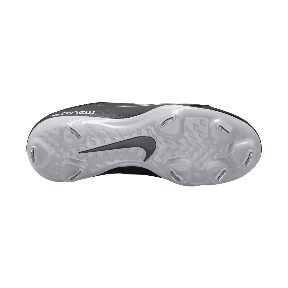 Nike Hyperdiamond 4 Pro Metal Softball Cleats for Men - Black & White Baseball Shoes Size 10 Medium (D) - Perfect for Competitive Softball Games and Training Sessions