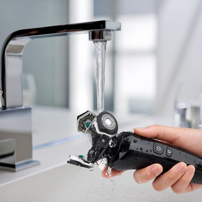 Electric Head Shaver for Bald Men - Rechargeable Wet/Dry Waterproof Razor with Fast Charging | Perfect for Smooth Head Shaving & Beard Trimming at Home or Travel