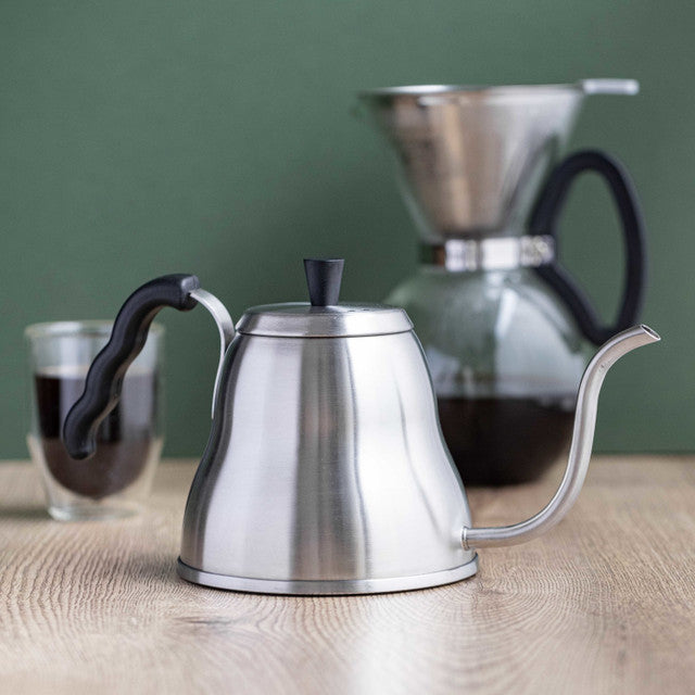 Stainless Steel Stove Top Pour Over Kettle - La Cafetière for Perfect Coffee Brewing - Ideal for Home, Office & Camping Use