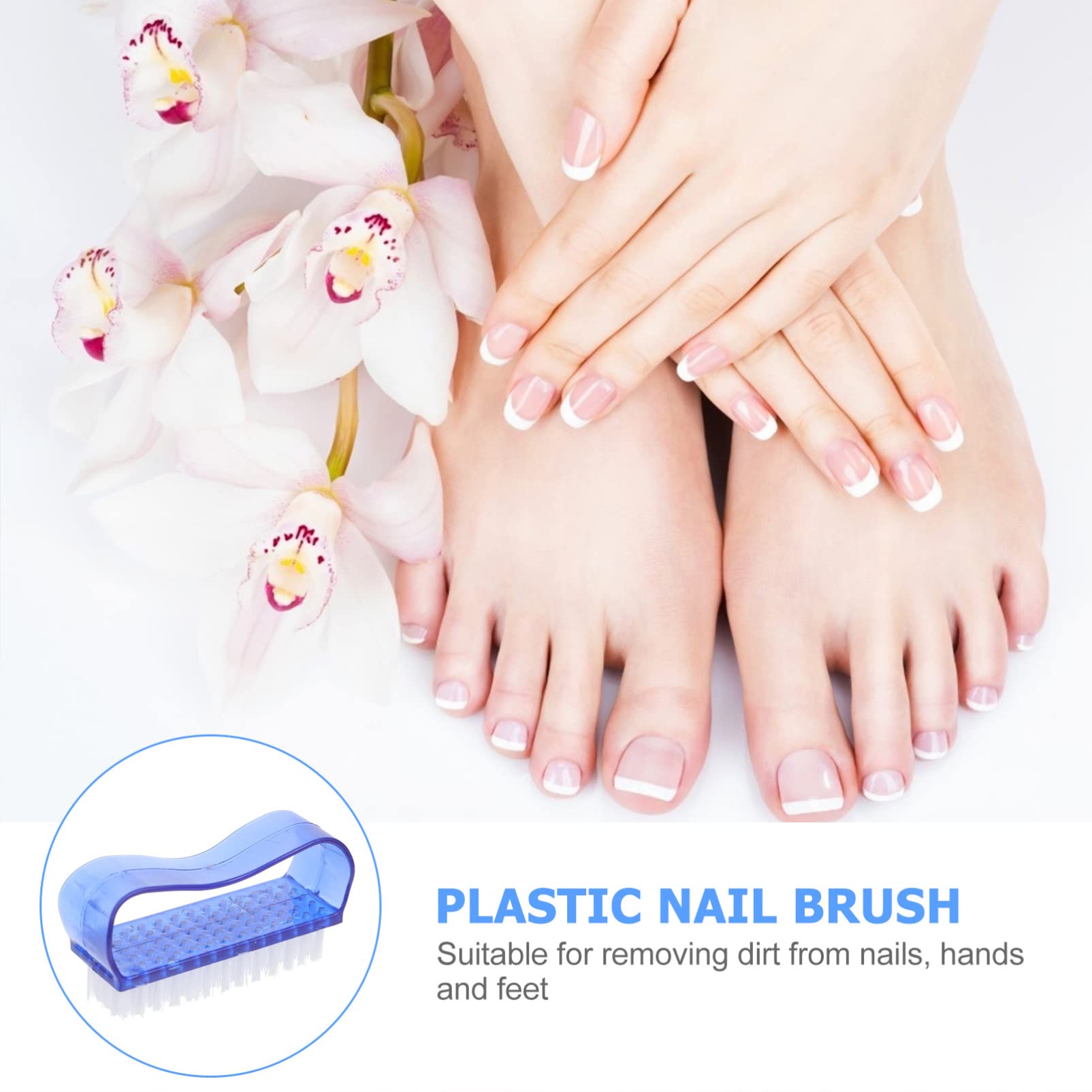 EXCEART Professional Nail Cleaning Brush - 1PC Manicure Dust Brush for Nail Art, Pedicure & Fingernail Care - Perfect for Home Salon, DIY Nail Design & Professional Manicure Tools Kit