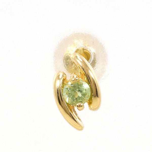18K Yellow Gold Peridot Single Earring - Dainty & Elegant Stud Earrings for Women - Perfect for Everyday Wear, Gifts & Special Occasions