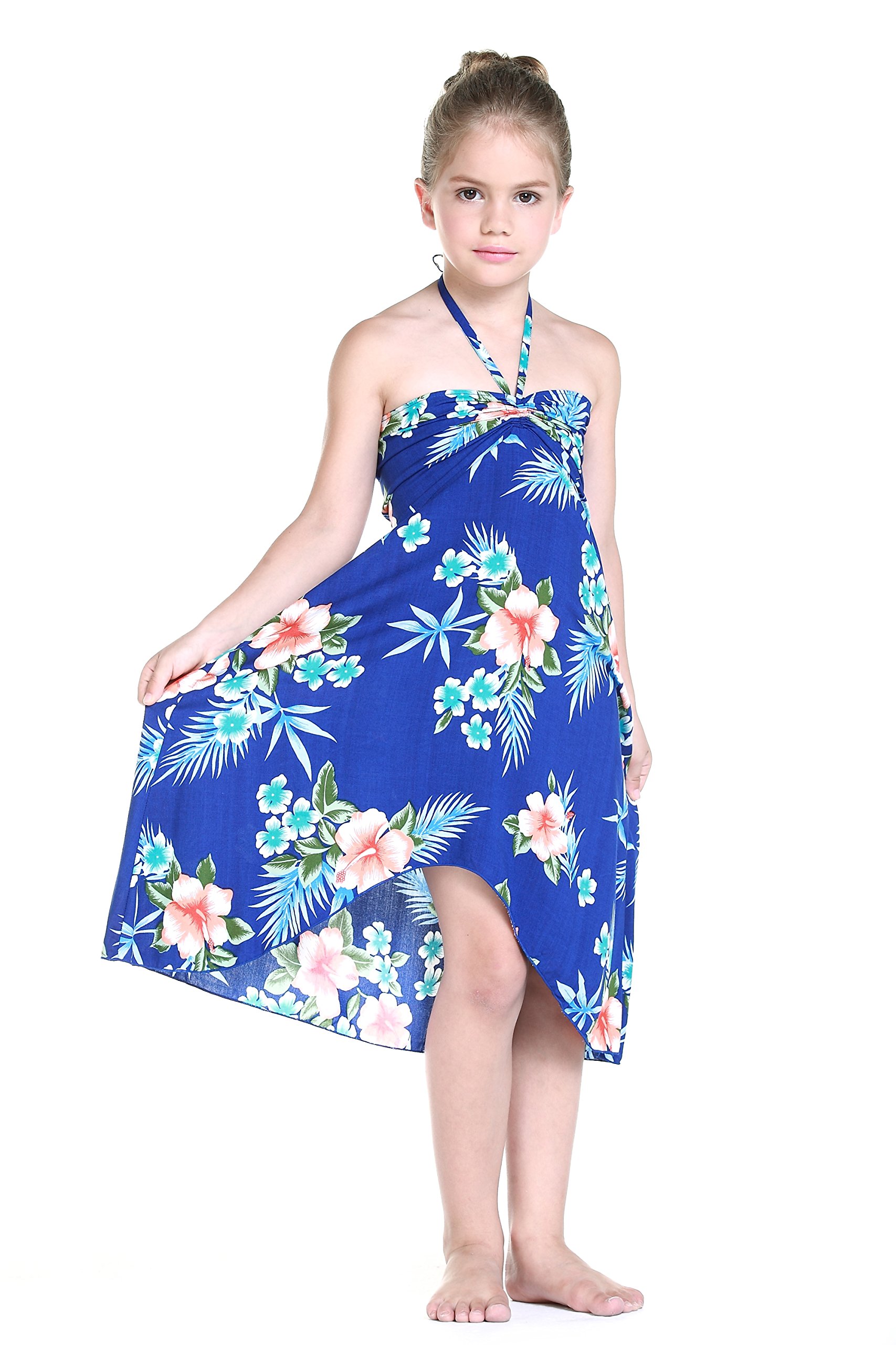 Hawaiian Halter Dress for Women - Floral Hibiscus Red Summer Beach Dress | Perfect for Vacations, Pool Parties & Tropical Getaways