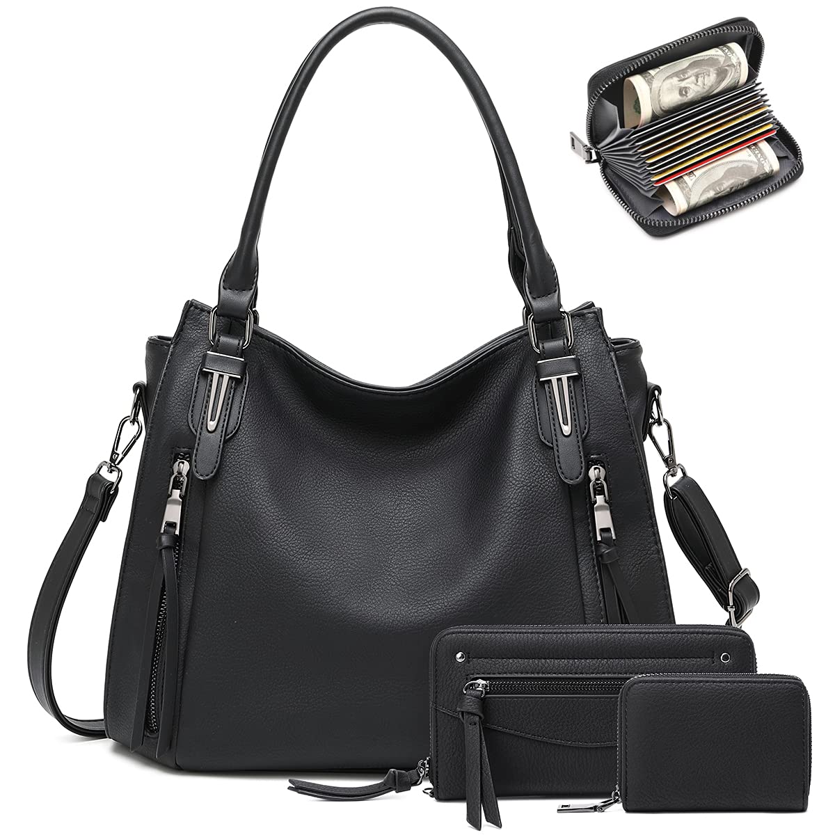 Stylish Hobo Bags for Women - Faux Leather Boho Shoulder Bag & Crossbody Purse - Perfect for Work, Travel & Everyday Use