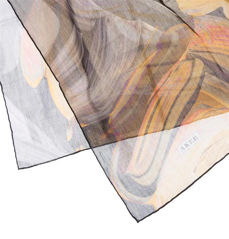 Premium Aker Silk Cotton Square Hijab Scarf - Soft & Breathable Muslim Headscarf for Women (Style 7341 412) - Perfect for Daily Wear, Prayer, and Special Occasions