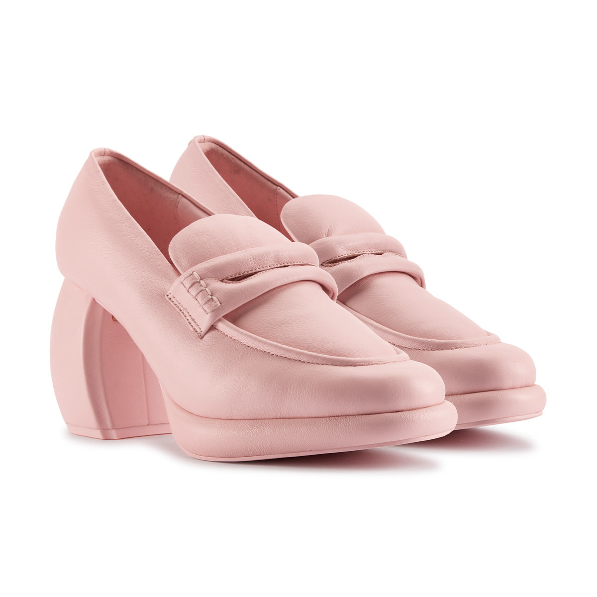 Martine Rose Women's CUR Loafer 1 - Light Pink Leather Slip-On Shoes for Women | Comfortable Casual & Office Wear | Perfect for Work, Dating & Everyday Outfits