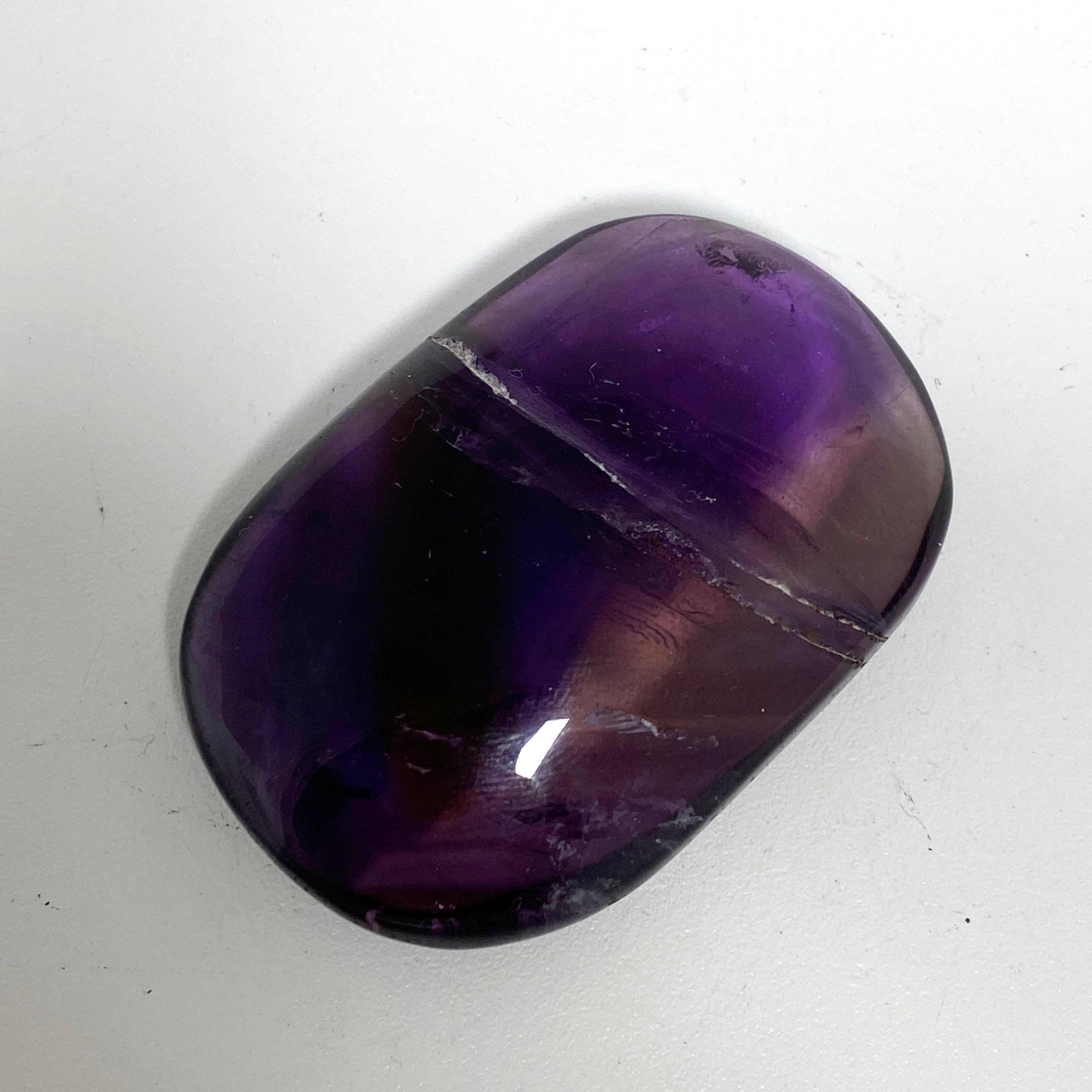 Natural Ametrine Palm Stone - Healing Crystal for Stress Relief & Meditation | Perfect for Reiki, Chakra Balancing & Spiritual Practices
