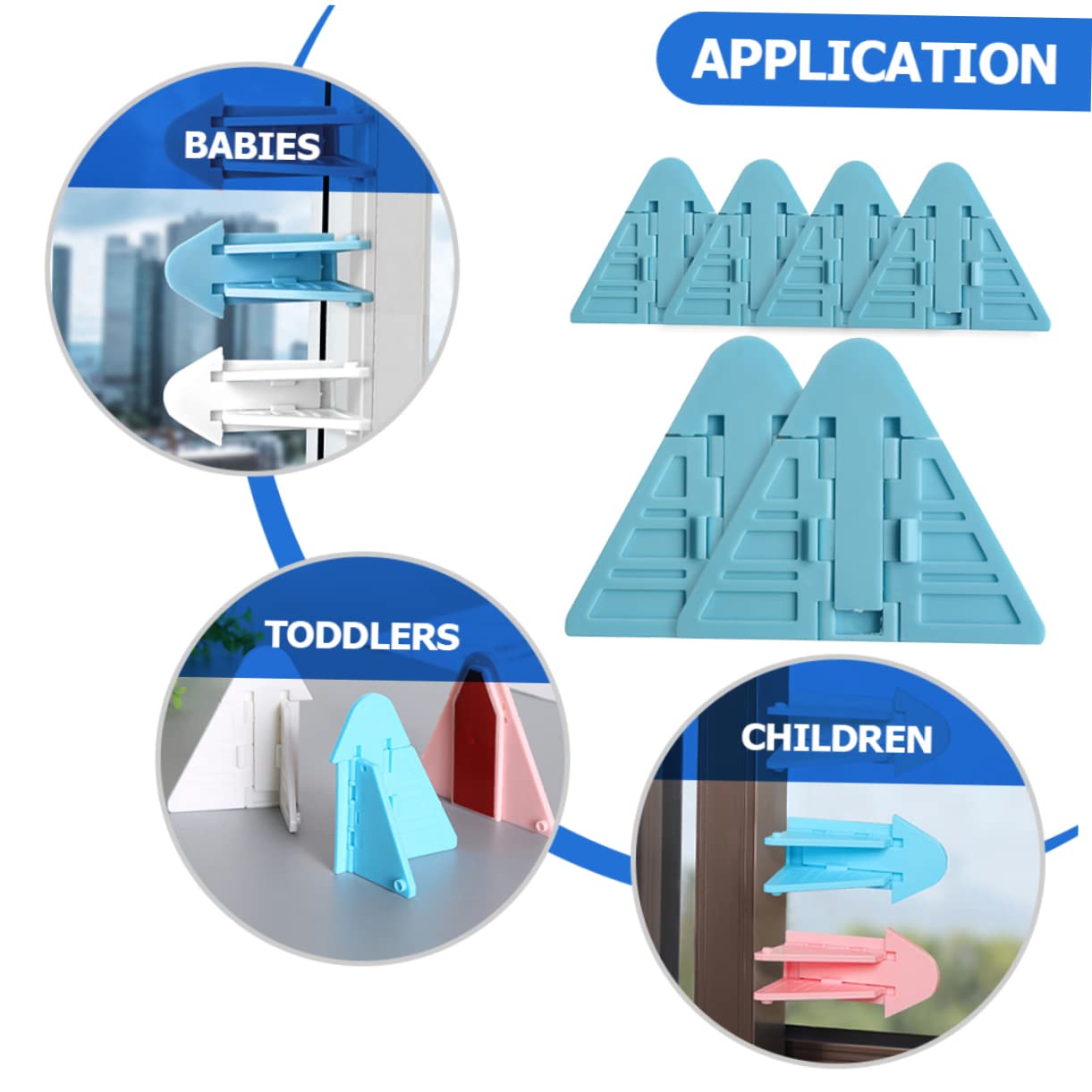 Child Proof Sliding Door Lock - No Screws Needed Easy Install Safety Locks for Windows & Glass Doors | Secure Kids & Pets | Perfect for Homes, Apartments & Nurseries