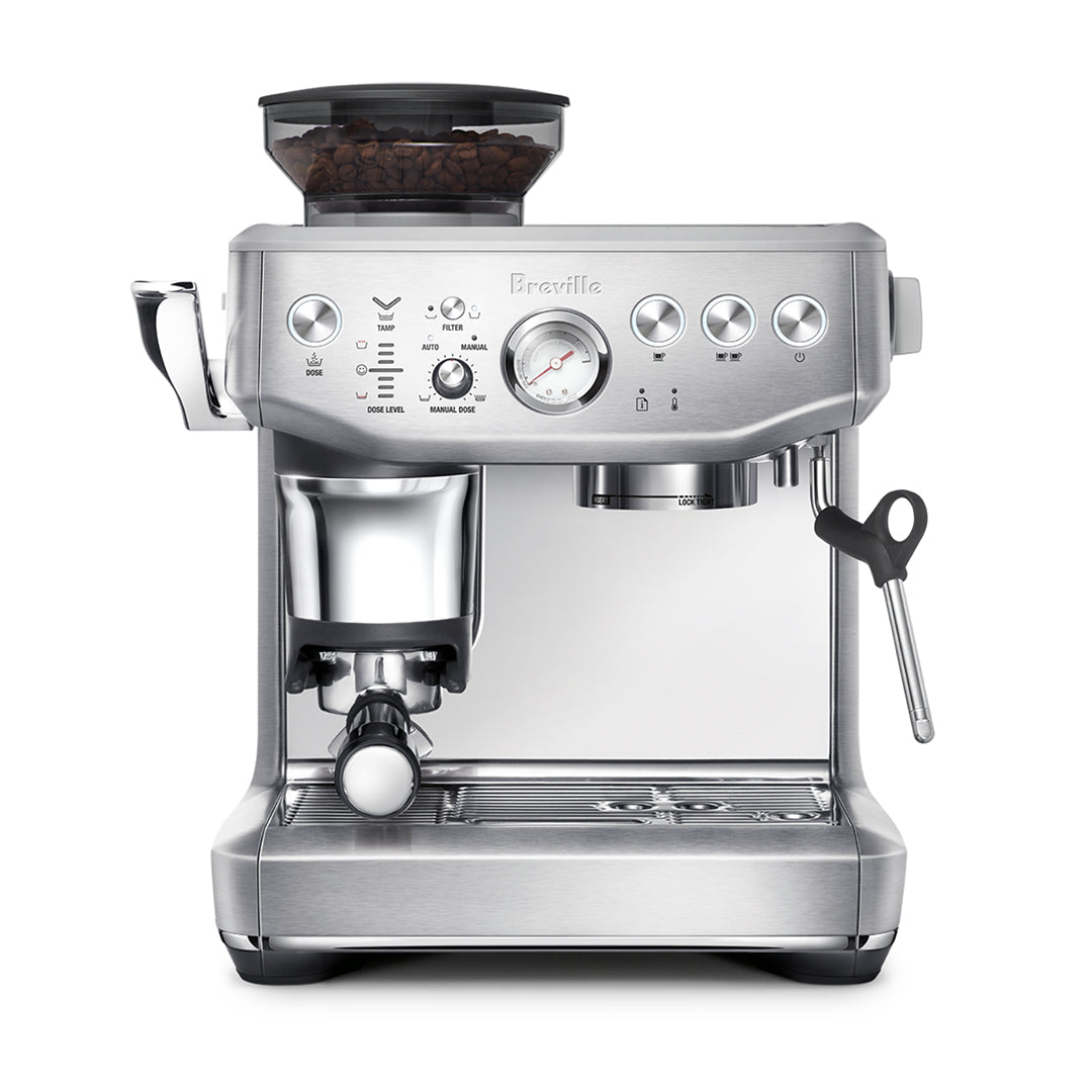 Breville Barista Express Impress BES876 Automatic Espresso Machine with Built-in Grinder - Perfect for Home Baristas & Coffee Lovers - Ideal for Kitchen, Office & Gifting