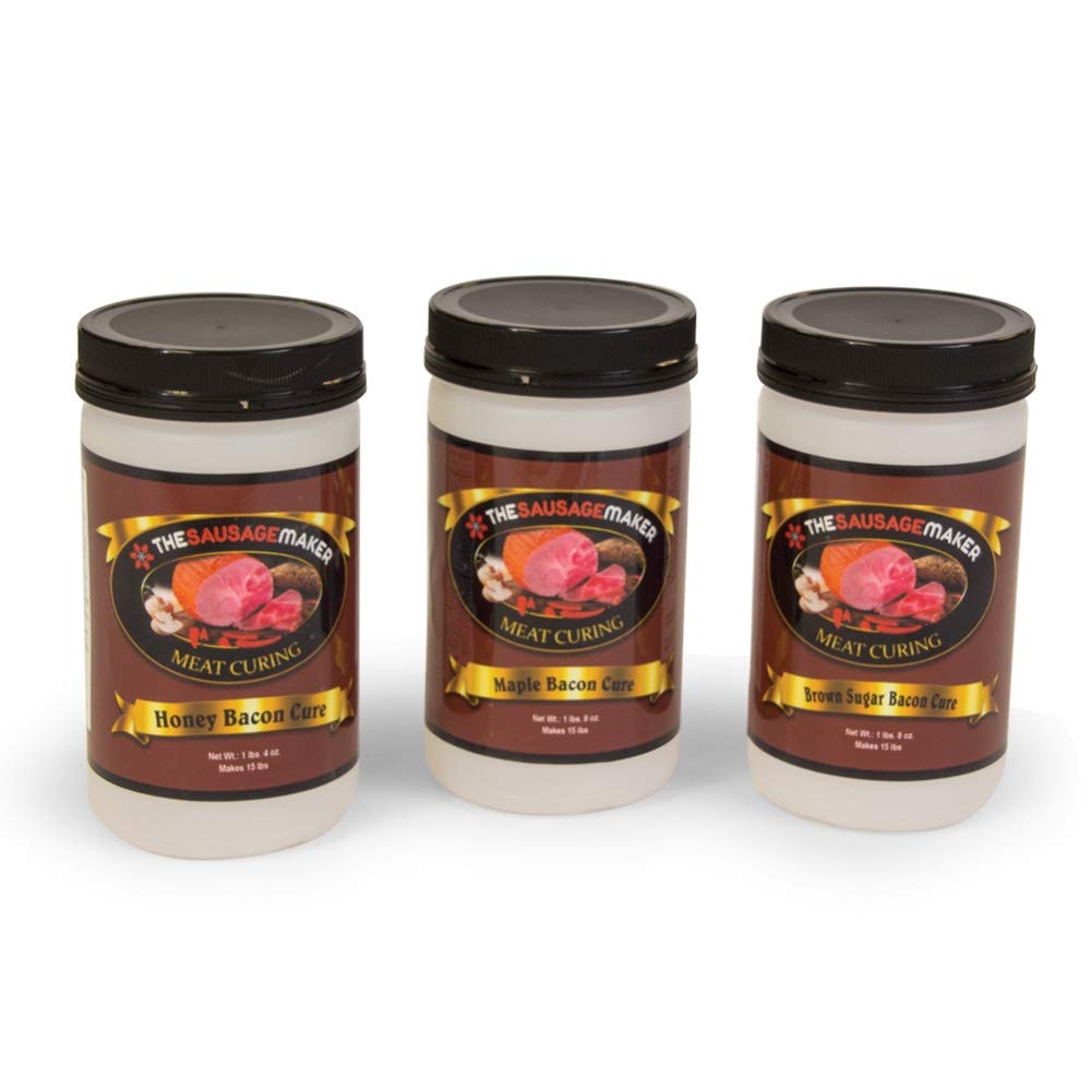 Premium Bacon Seasoning Sampler Bundle - Honey, Maple & Brown Sugar Flavors for Homemade Bacon, Charcuterie & BBQ | The Sausage Maker