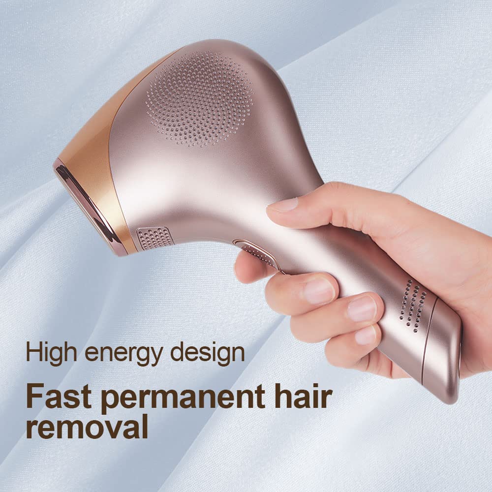 Laser IPL Hair Removal Device for Women & Men - Permanent Painless Hair Remover with Ice Cooling Technology, At-Home Alternative to Salon Treatments | Perfect for Legs, Underarms, Bikini Line & Facial Hair