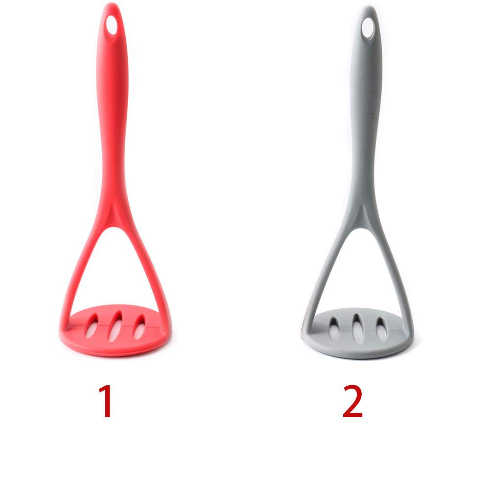 Premium Silicone Potato Masher & Ricer - Heavy Duty Kitchen Tool for Mashing Potatoes, Vegetables & Fruits - Ideal for Baby Food, Purees & Smoothies - Perfect for Home Cooking & Meal Prep