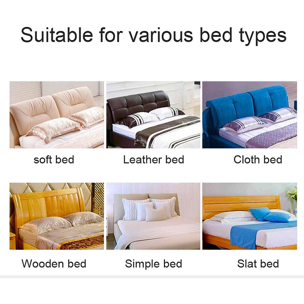 Elastic Dustproof Bed Headboard Slipcover - Solid Gray 2.1m Headboard Protector for Bedroom Decor | Fits Most Headboards, Easy to Clean, Perfect for Home, Hotel & Airbnb Use