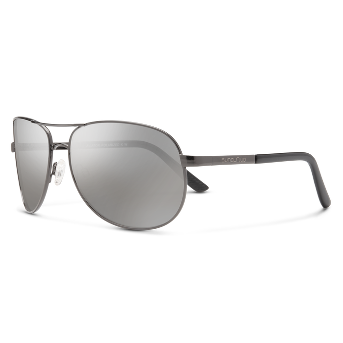 Aviator Sunglasses Gunmetal Frame with Polarized Silver Mirror Lenses - UV Protection for Driving, Outdoor Sports & Fashion