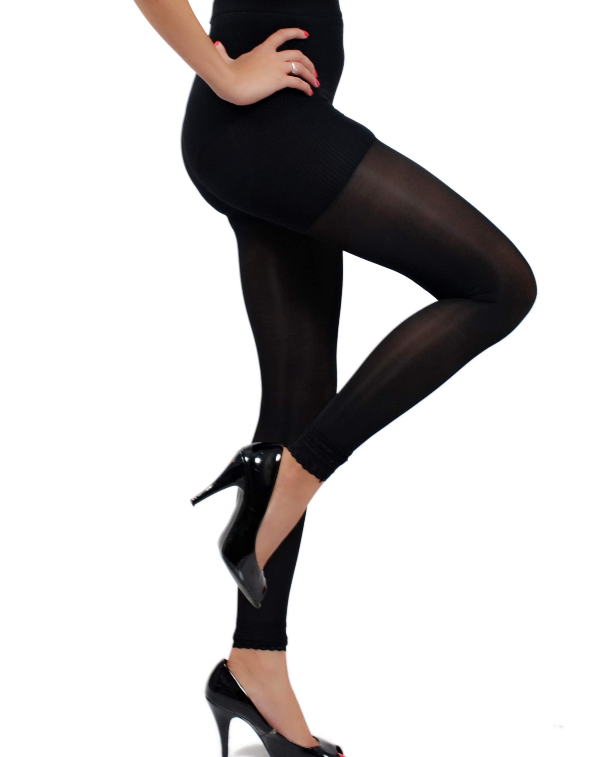 Sexy Women's Thigh High Waist Tights - Thick Opaque Stockings for Everyday Wear, Date Night & Office Outfits