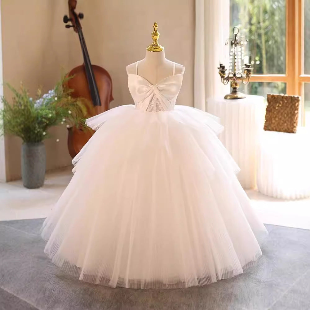 Elegant Girls Suspender Princess Dress for Birthday Party | Cute Toddler Party Outfit for Special Occasions & Photo Shoots