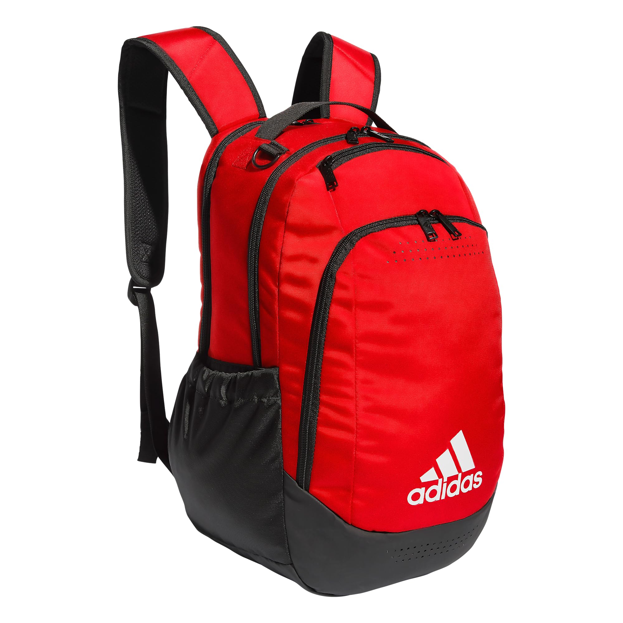 adidas Defender Sports Backpack for Men & Women - Durable Team Power Red Gym Bag with Laptop Compartment | Perfect for Workout, Travel & School