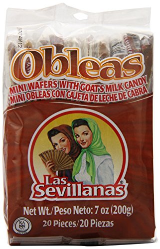 Mini Obleas with Cajeta - 20 Delicious Goat's Milk Candy Wafers | Perfect for Snacking, Gifts & Mexican Desserts | Packaging May Vary