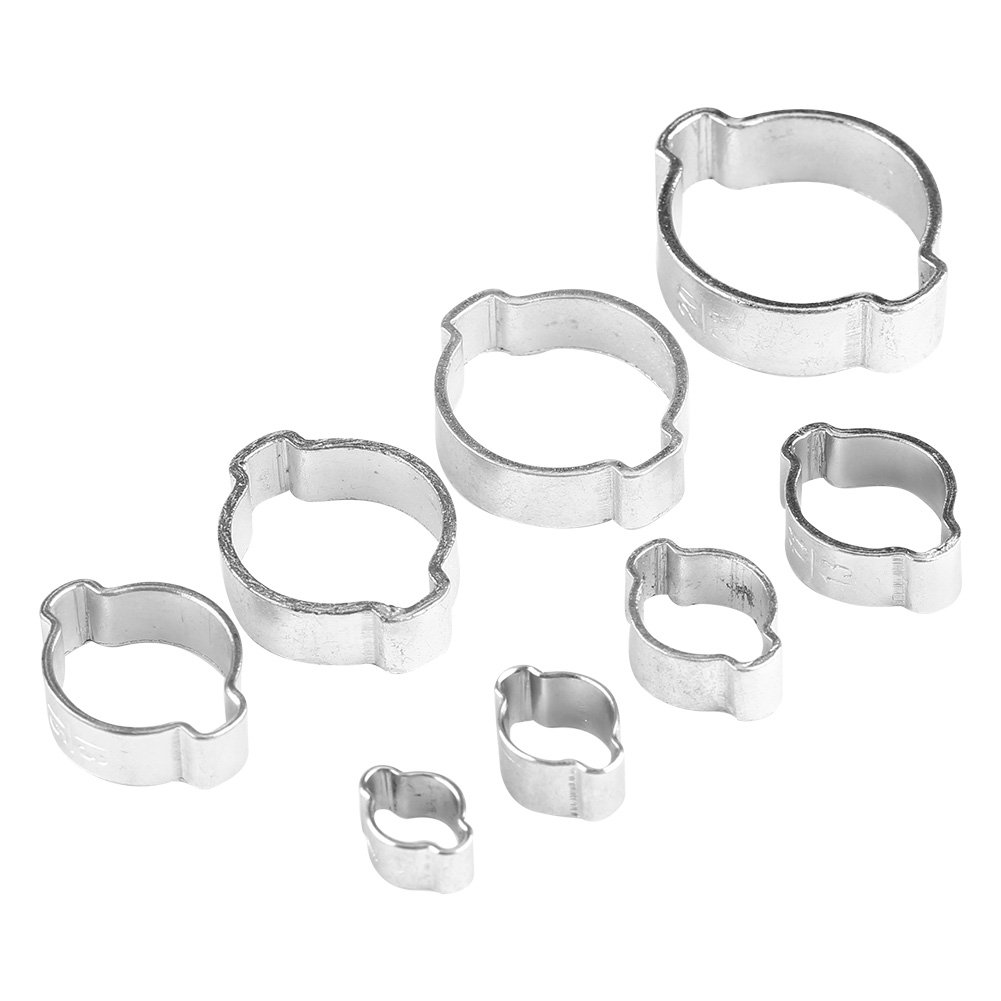 10Pcs Zinc Plated Hose Clamps 5-23mm for Plumbing & Auto Repair