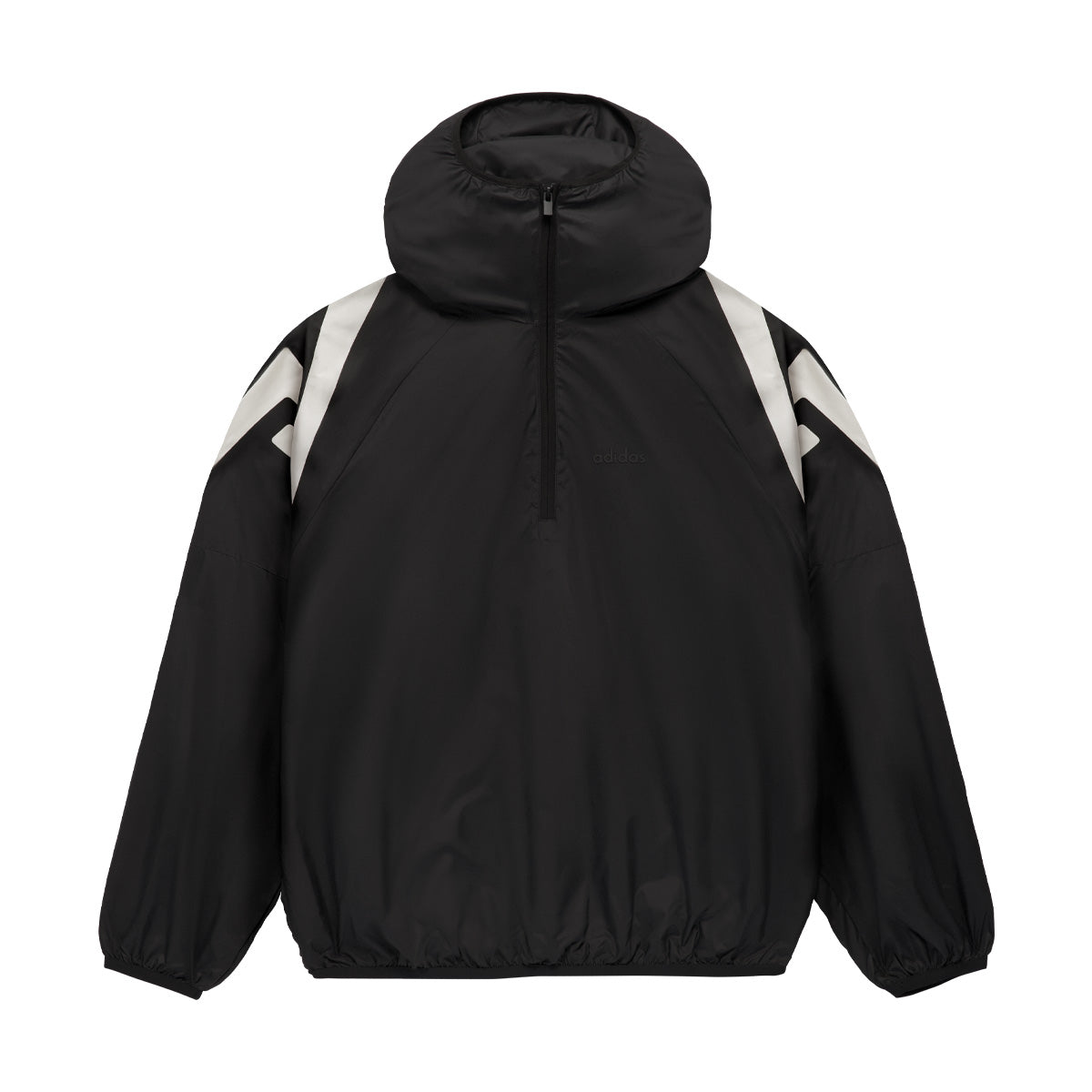 Fear of God Athletics Adi Nation Jacket for Men - Black Windbreaker with Hood, Lightweight Water-Resistant Outdoor Jacket - Perfect for Running, Hiking & Streetwear Fashion