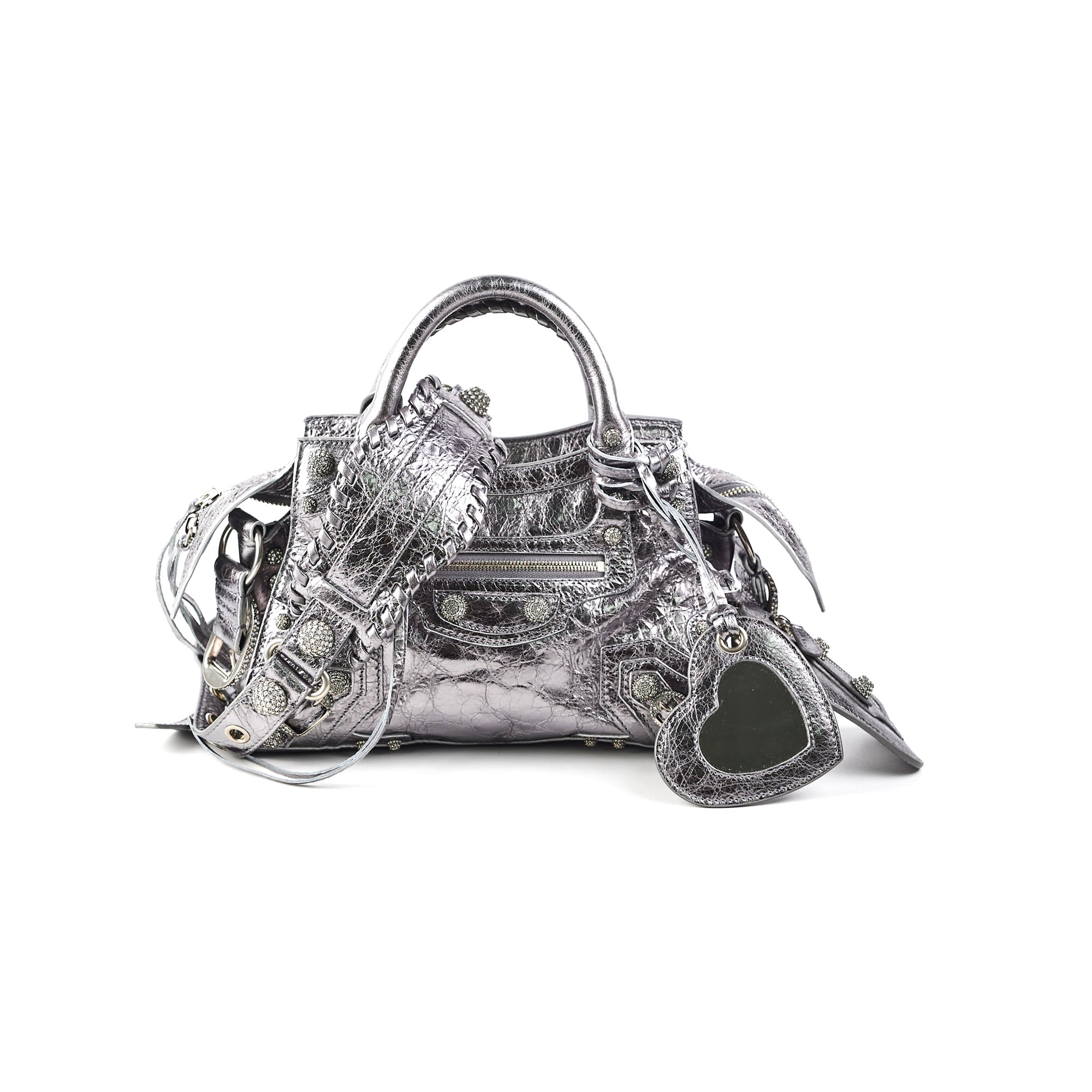 Balenciaga Neo Cagole XS Bag in Silver - Luxury Crossbody Bag for Women, Perfect for Night Out, Party & Travel Accessories