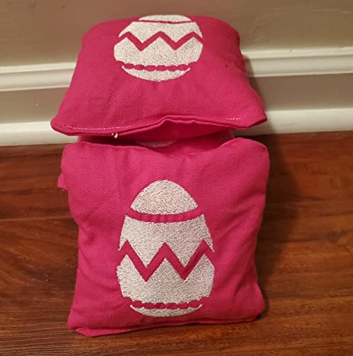 Premium Easter Cornhole Bags Set of 8 - Durable Bean Bags for Outdoor Games, Easter Party Activities, Backyard Fun & Family Gatherings