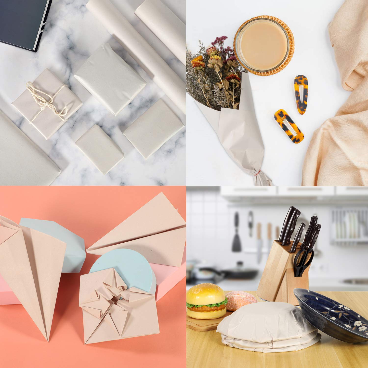 12x12 Inch Packing Paper - 300 Sheets Blank Newsprint for Moving, Packing, Boxing, DIY | Unprinted Clean Wrapping Paper for Transporting & Protecting Fragile Items | Ideal for Home Moving, Gift Wrapping & Crafts
