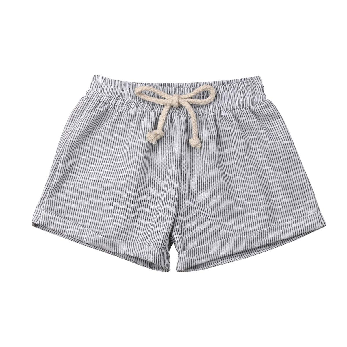 Liyamiee Baby Cotton Linen Shorts for Boys & Girls - Summer Playwear