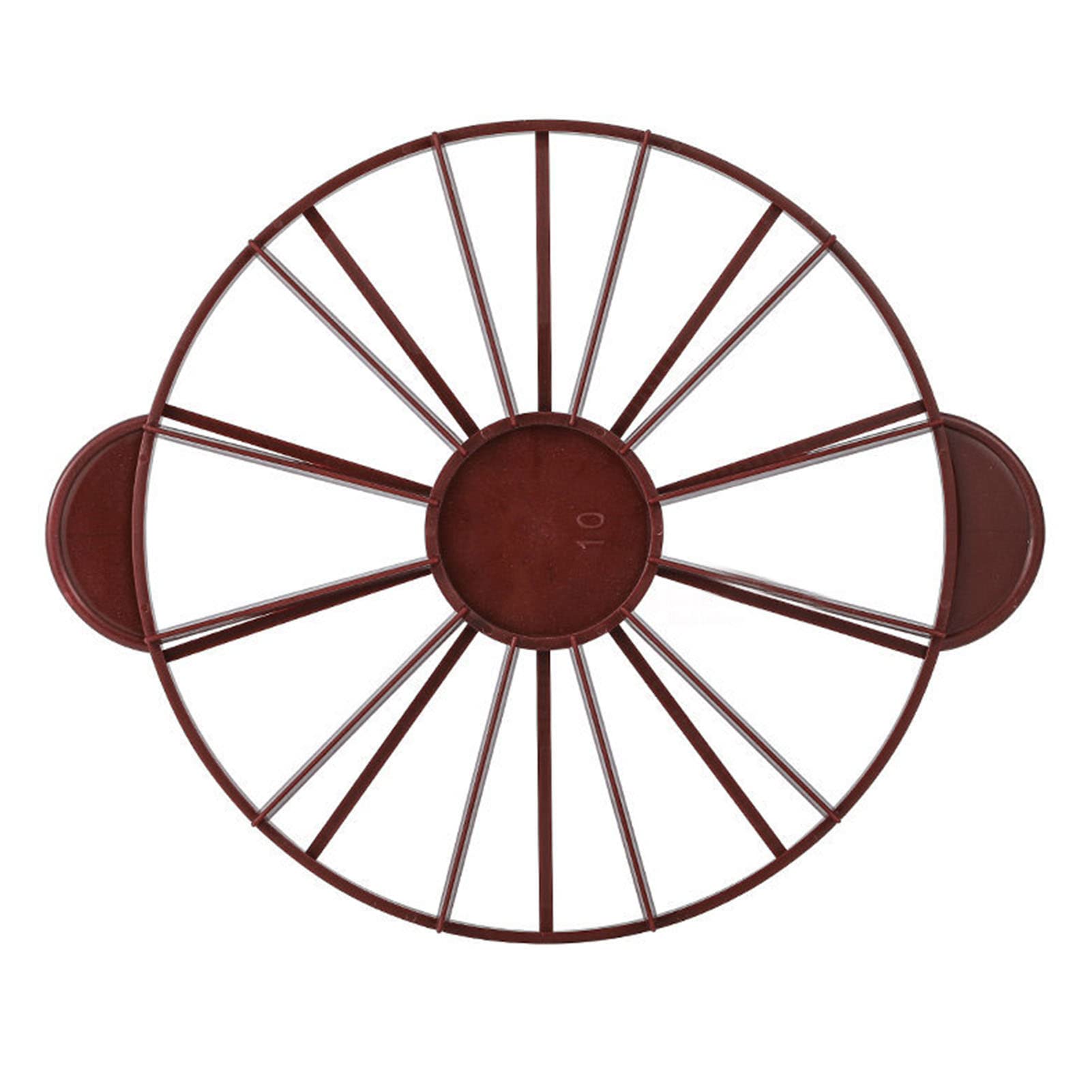 10/12 Piece Round Cake Portion Marker - Equal Bread & Cake Divider for Perfect Even Slices - Baking Tool (Dark Red) - Ideal for Birthday Cakes, Wedding Desserts & Professional Baking