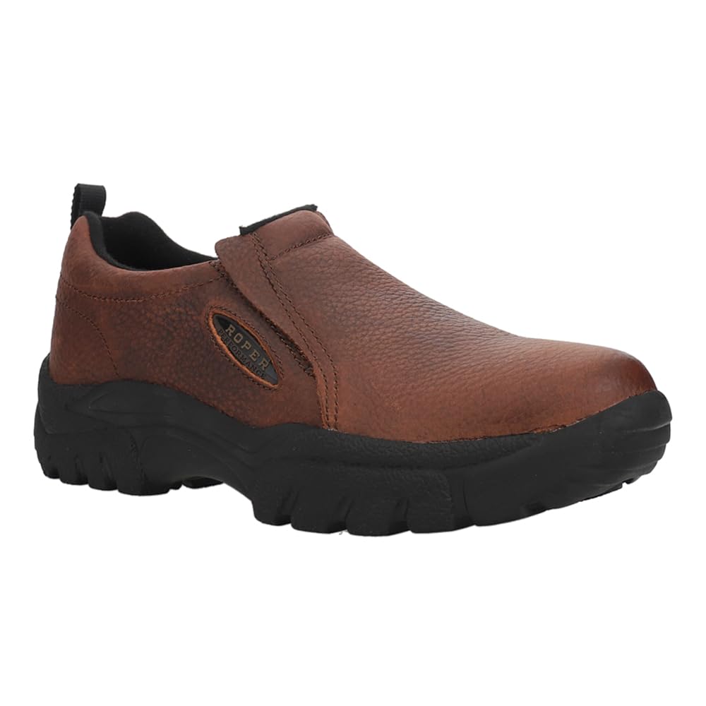 ROPER Men's Slip-On Casual Shoes - Comfortable & Lightweight Brown Loafers for Walking & Travel - Size 11.5 D (Medium Width) - Perfect for Office, Driving & Everyday Wear